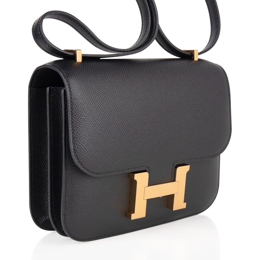 Black Epsom Mini Constance 18 Rose Gold Hardware, 2021, Handbags &  Accessories, 2022