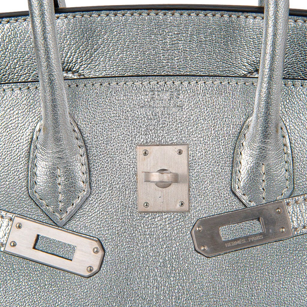 Metallic Silver and Bronze Chevre Birkin 25 Palladium Hardware, 2005, Handbags & Accessories, 2022