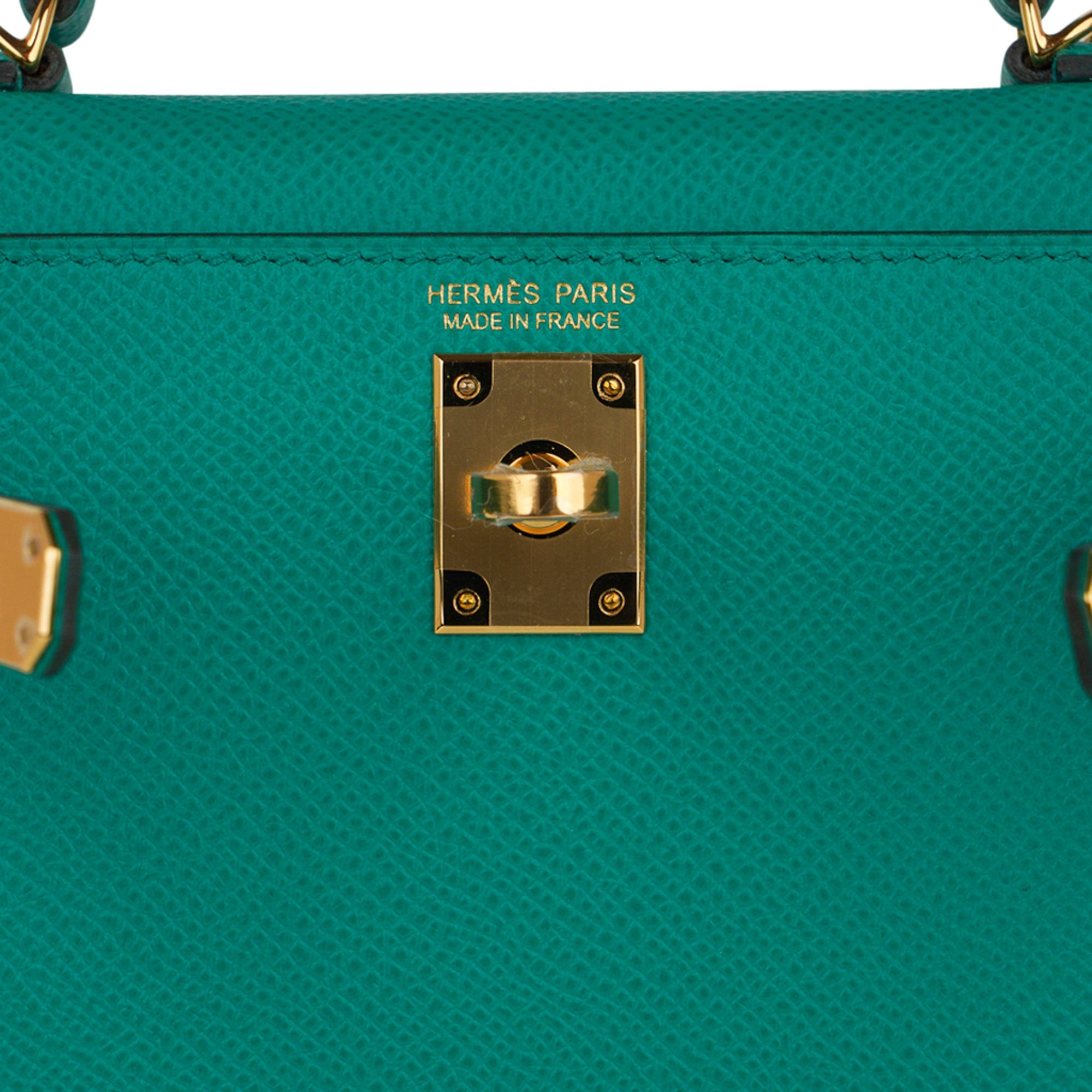 Hermes Kelly 25 Sellier Vert Vertigo Epsom Gold Hardware