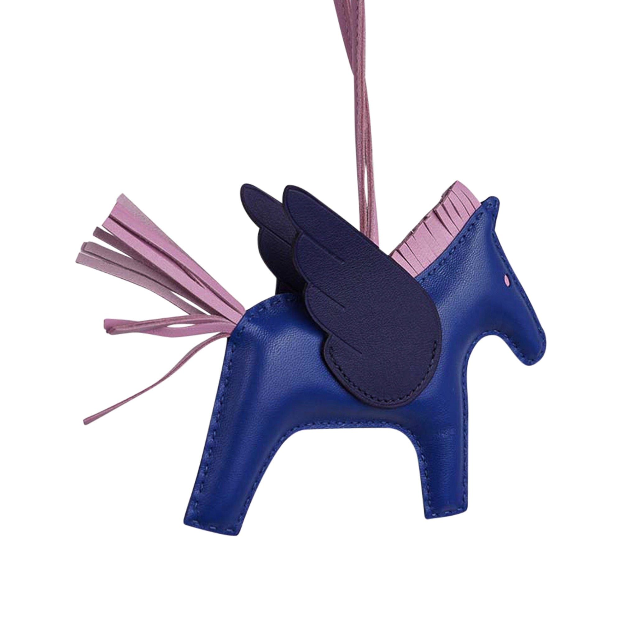 Hermes Rodeo Pegasus PM Charm Blue Purple - NOBLEMARS