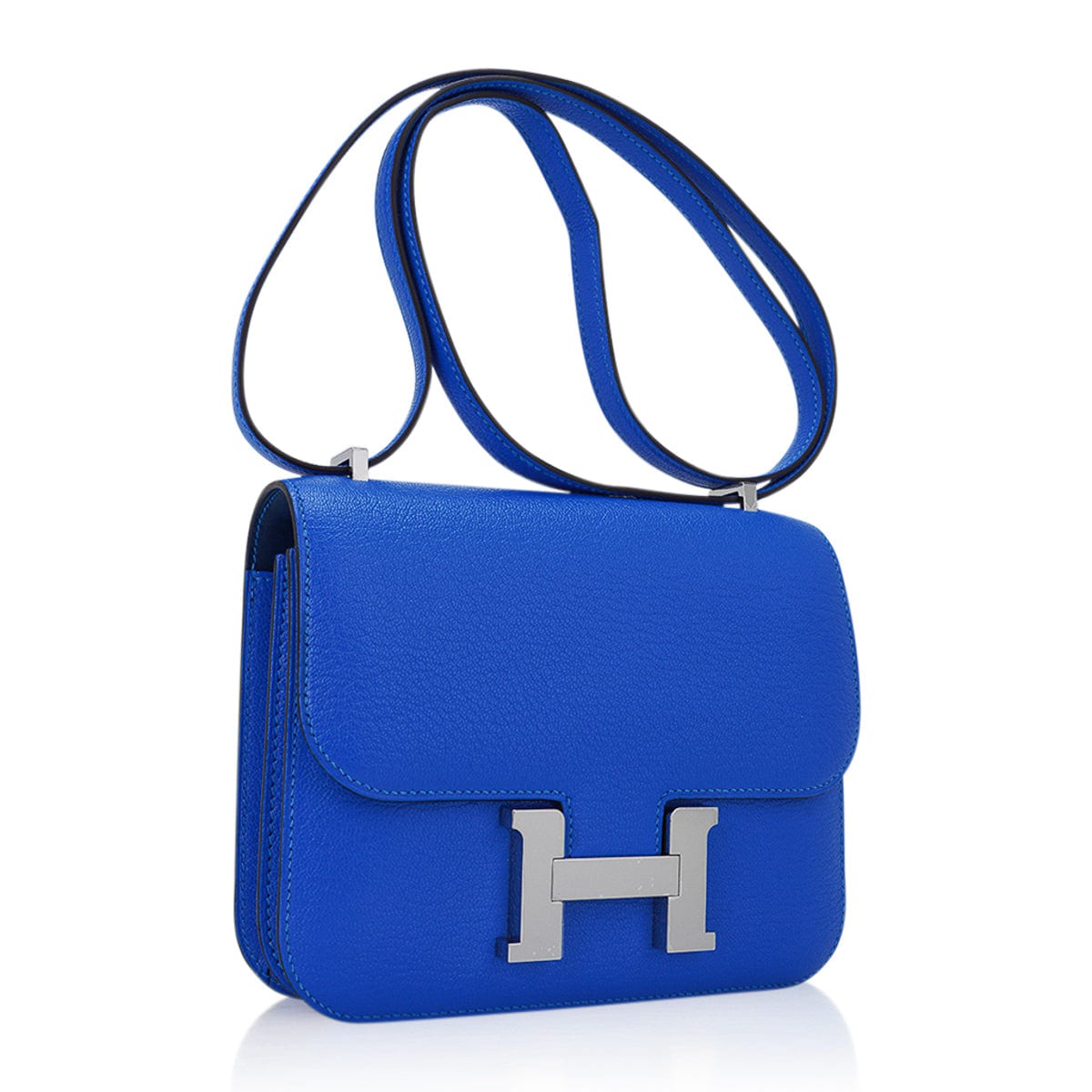 Hermes Swift Leather Blue Frida Constance 18 PHW