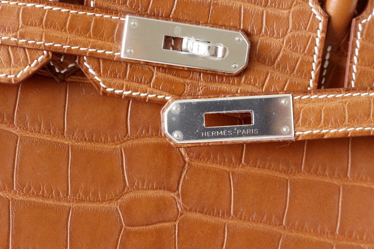 Hermès Hermes Birkin handbag 30 BARENIA LEATHER & OFFICER CANVAS