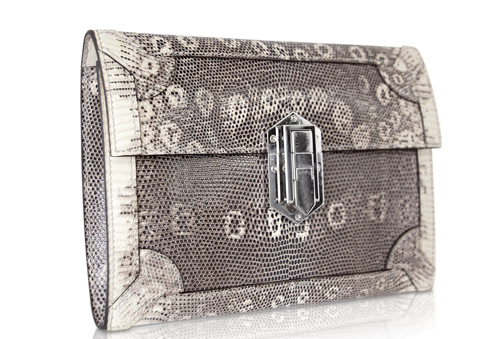 Hermes Fleche D'Or Clutch Bag Ombre Lizard Limited Edition rare – Mightychic