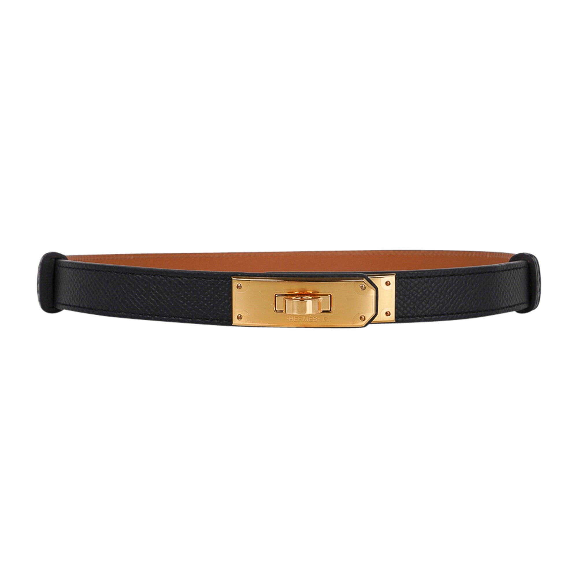 NEW HERMES Etoupe Epsom GHW Kelly 18 Belt One Size Adjustable