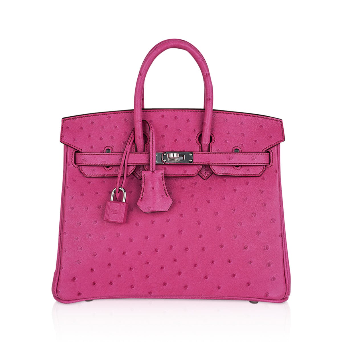 Hermès Ostrich Birkin 25 - Neutrals Handle Bags, Handbags