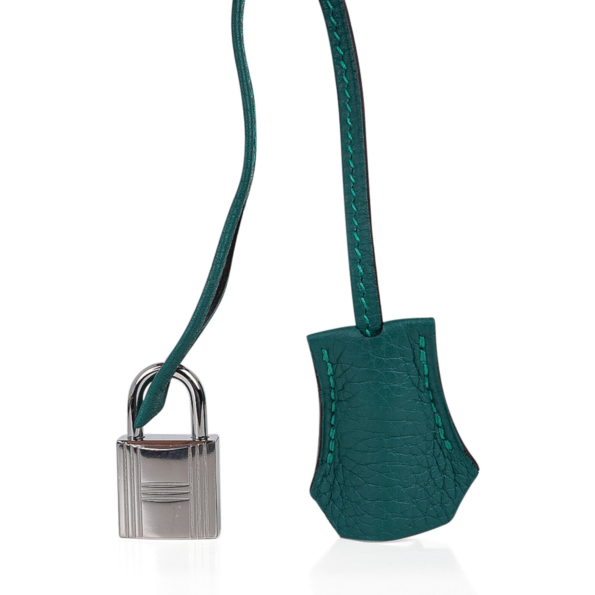 Hermes Birkin 30 Bag Malachite Emerald Toned Clemence Palladium – Mightychic
