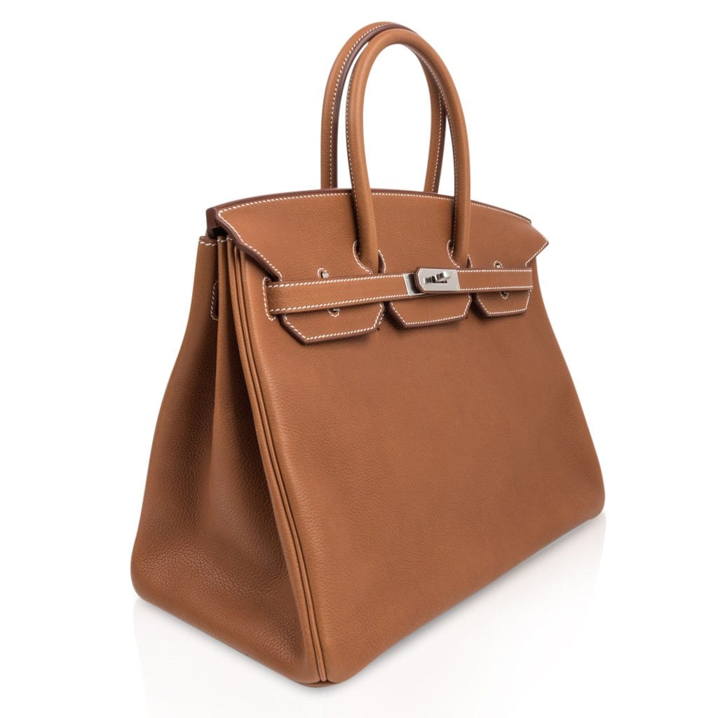 Hermes Limited Edition Birkin 25 Fauve Barenia Leather Bag Palladium H –  Mightychic