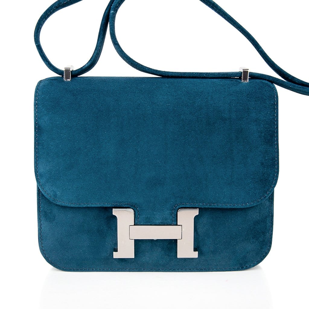 Hermes Constance 18 Bag Blue Glacier Epsom Palladium Hardware New –  Mightychic