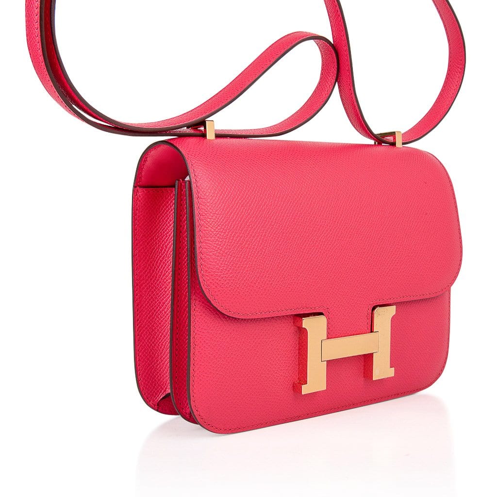 Hermes Constance 18 Mini Rouge de Coeur Epsom Gold Hardware - Vendome Monte  Carlo