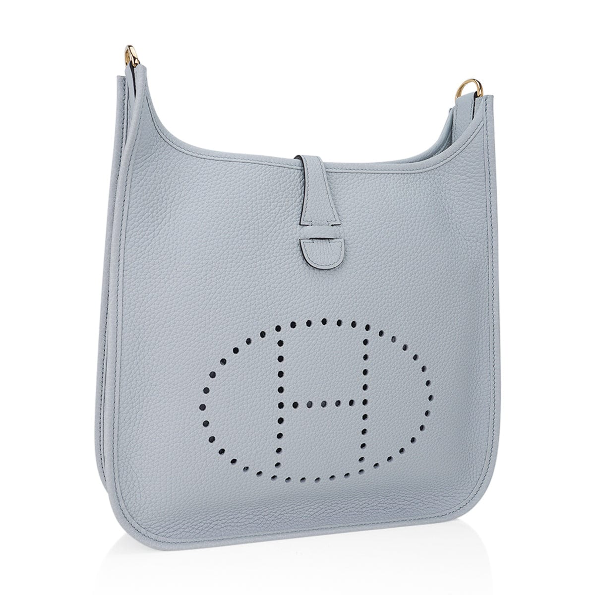 Hermes White Clemence Evelyne II PM | Sold Out Color at Hermes! Retail  $3300!
