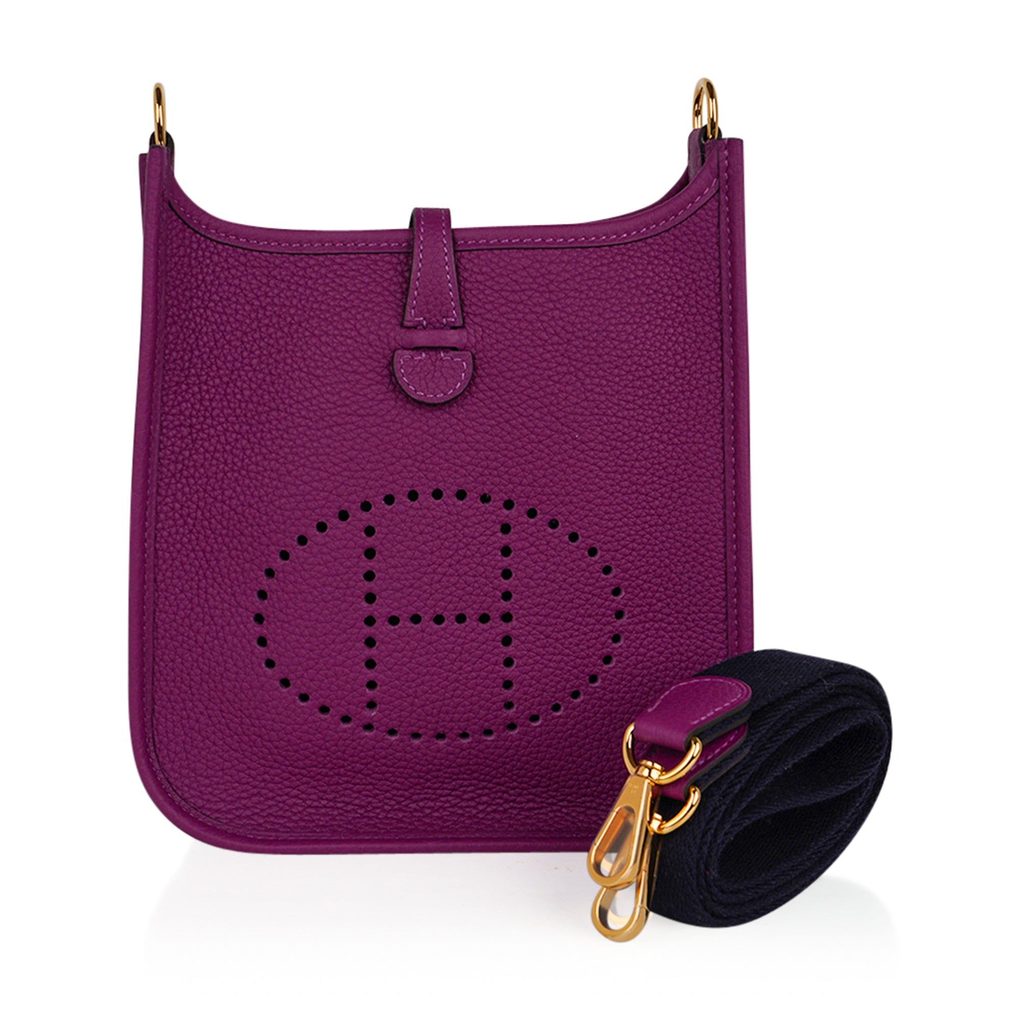Hermes evelyne bag purple Clearance