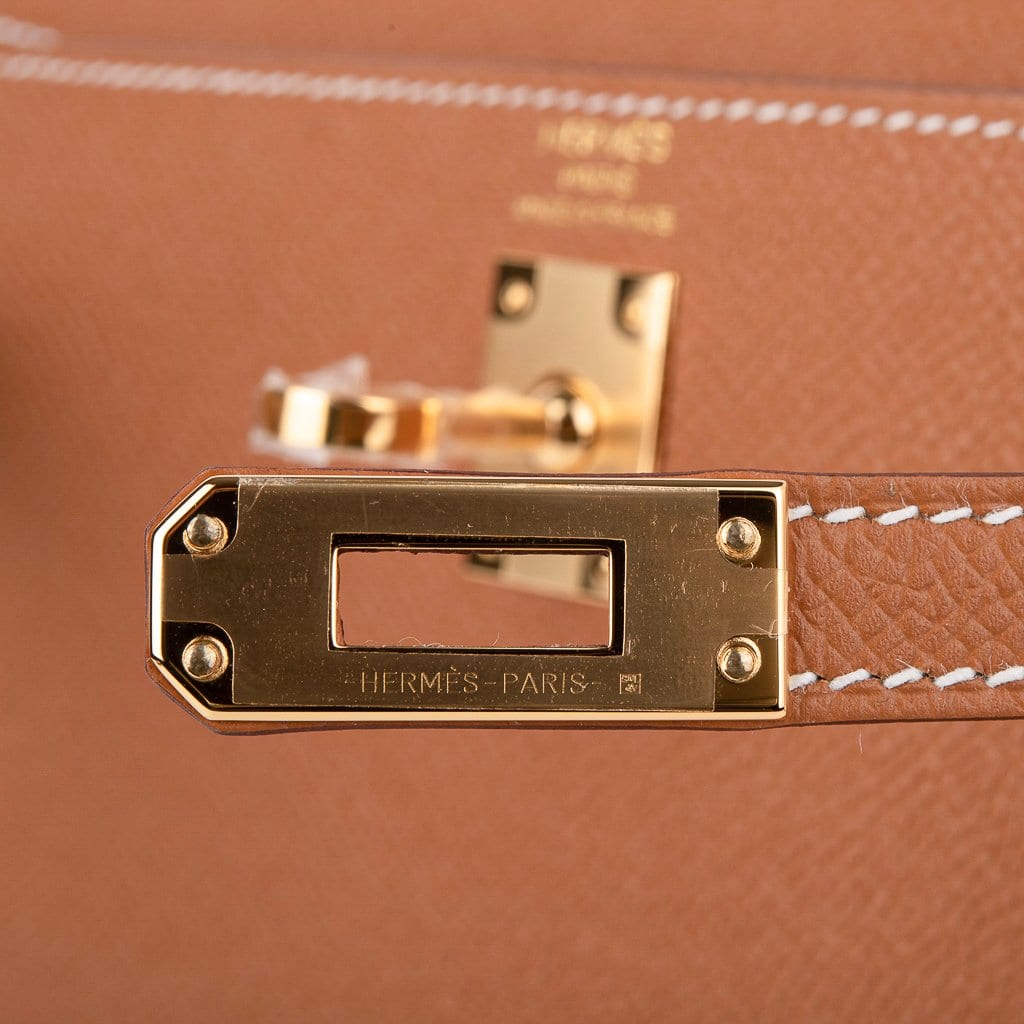 Hermes Kelly 25 Gold with Gold Hardware