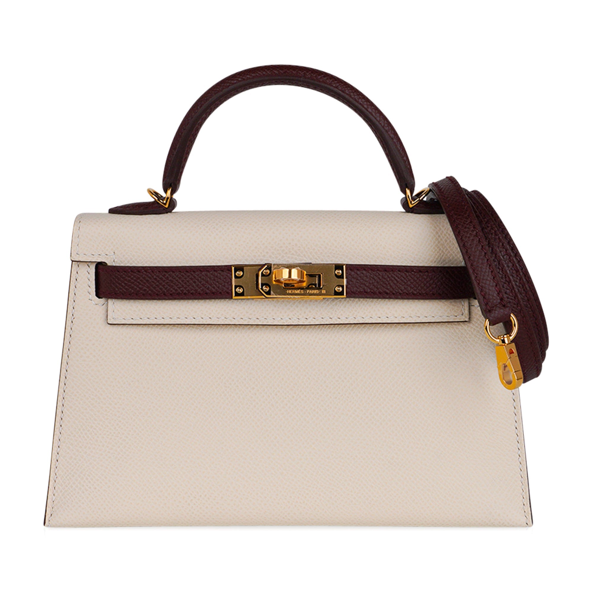 Hermes Special Order HSS Mini Kelly 20 Sellier Bag in Nata and