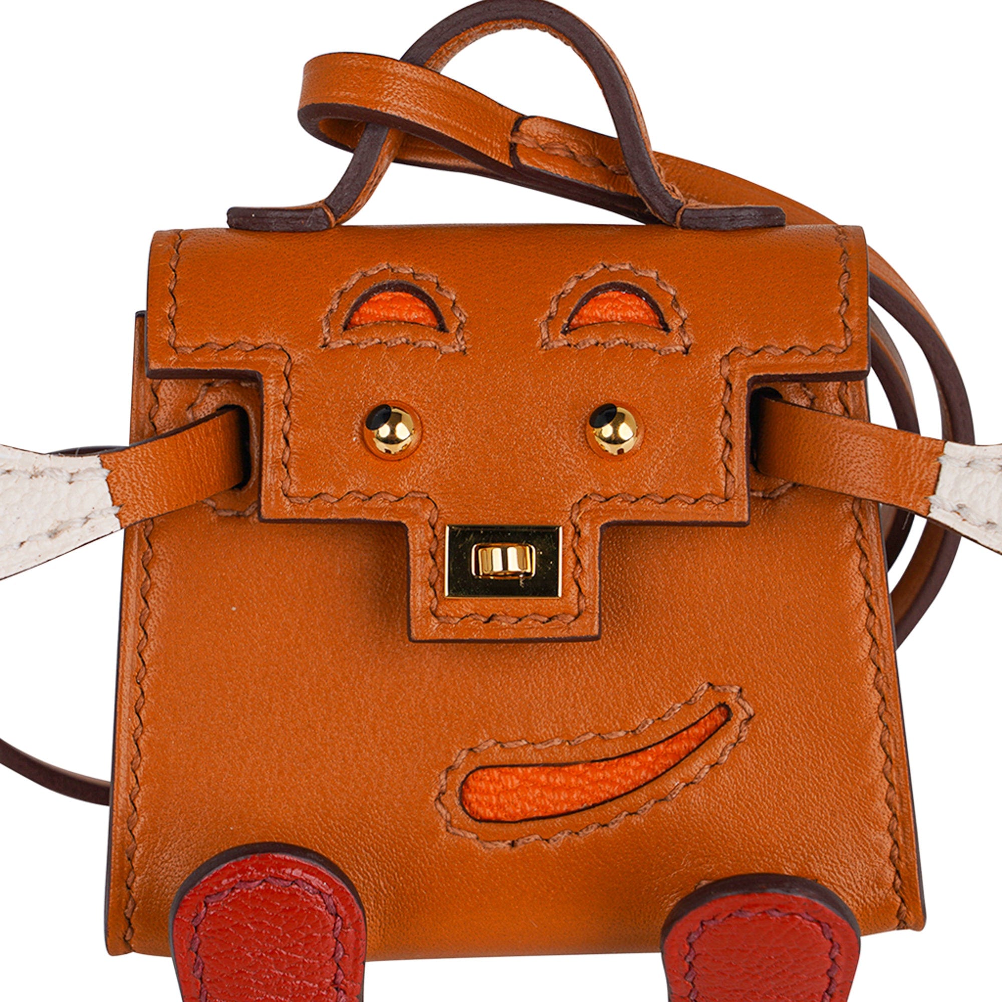 Hermes Limited Edition Quelle Idole Doll Bag Charm in Sable, Mushroom, –  Mightychic