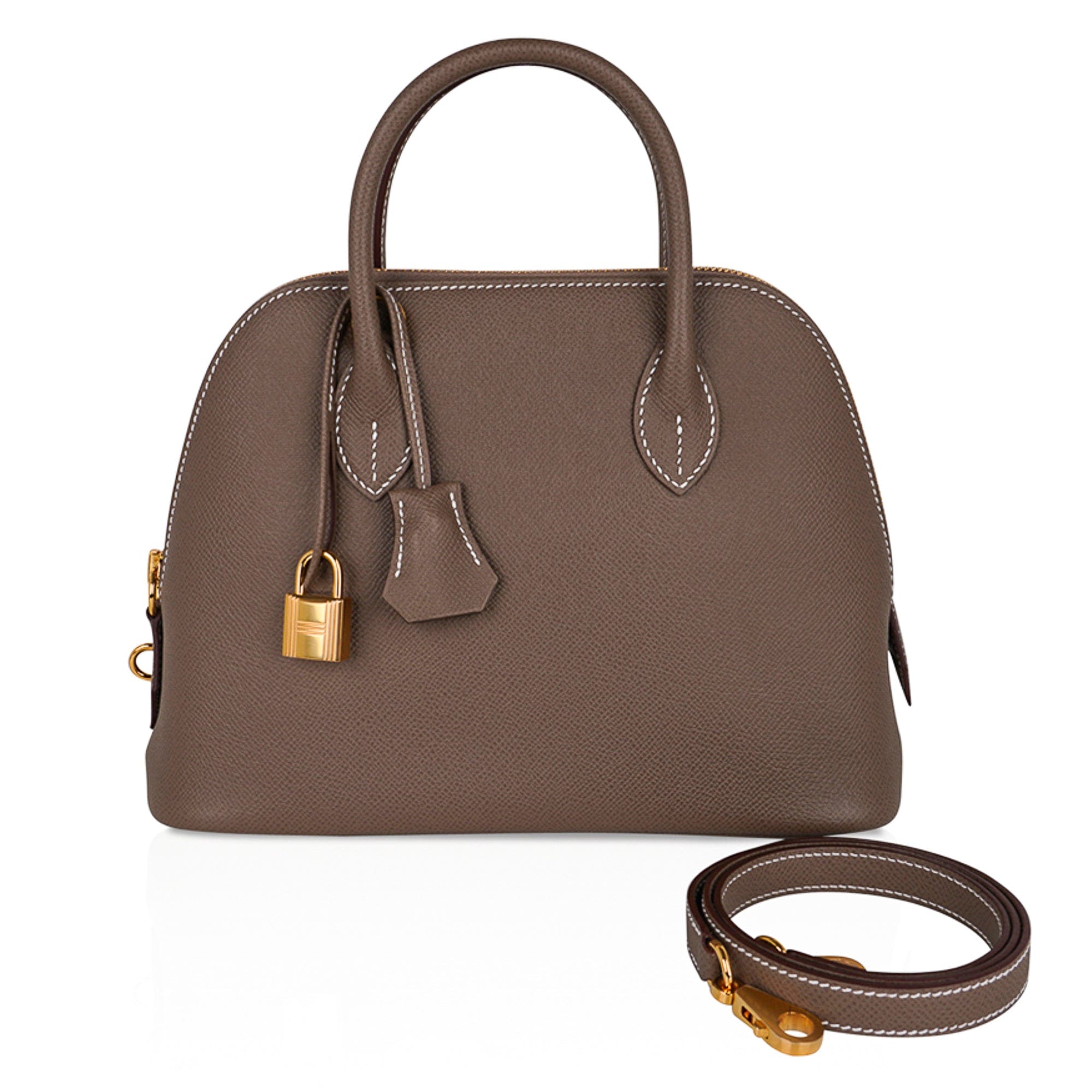 Hermès 2021 Epsom 1923 Bolide 25 - Pink Handle Bags, Handbags