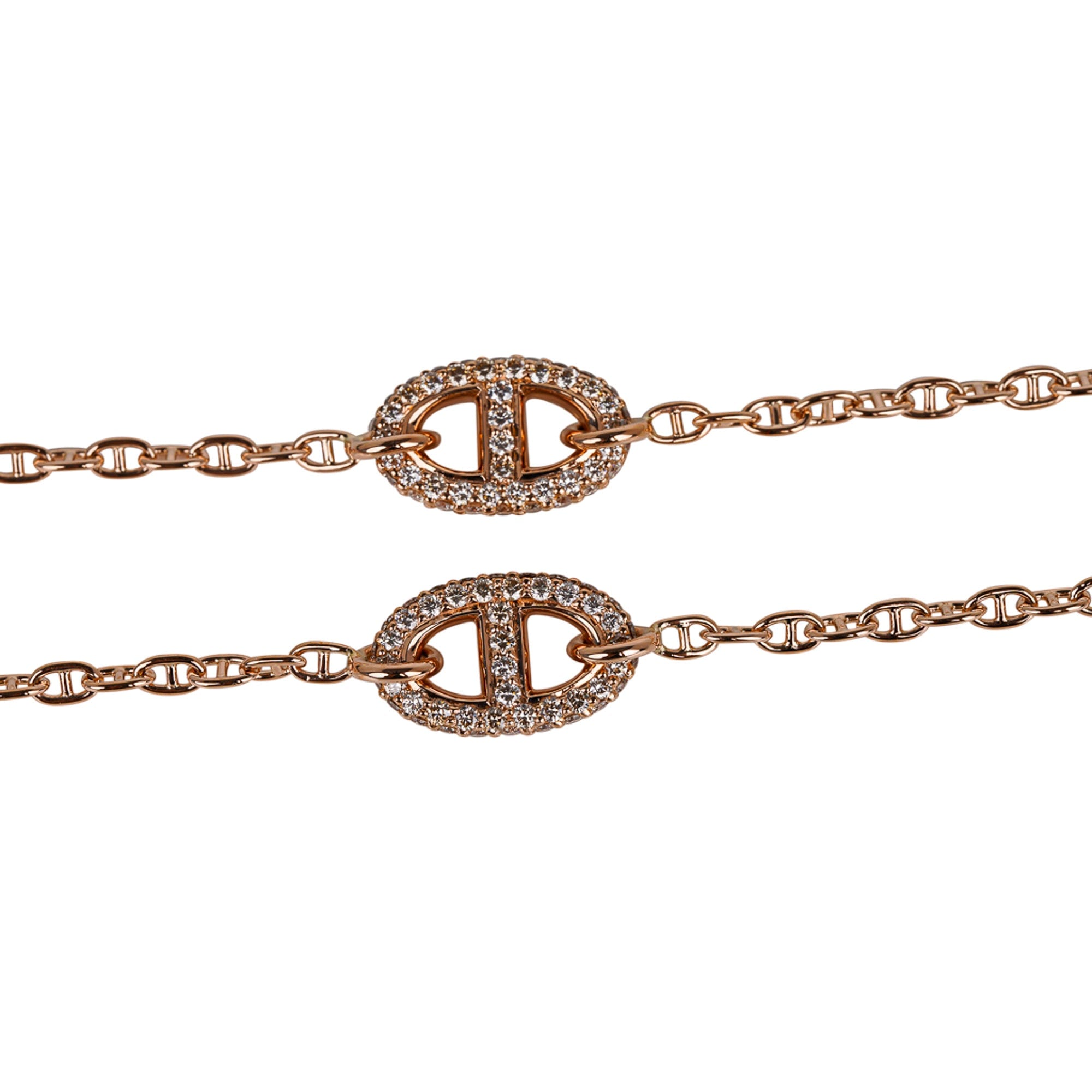 Hermes New Farandole Diamond Rose Gold Earrings – Mightychic