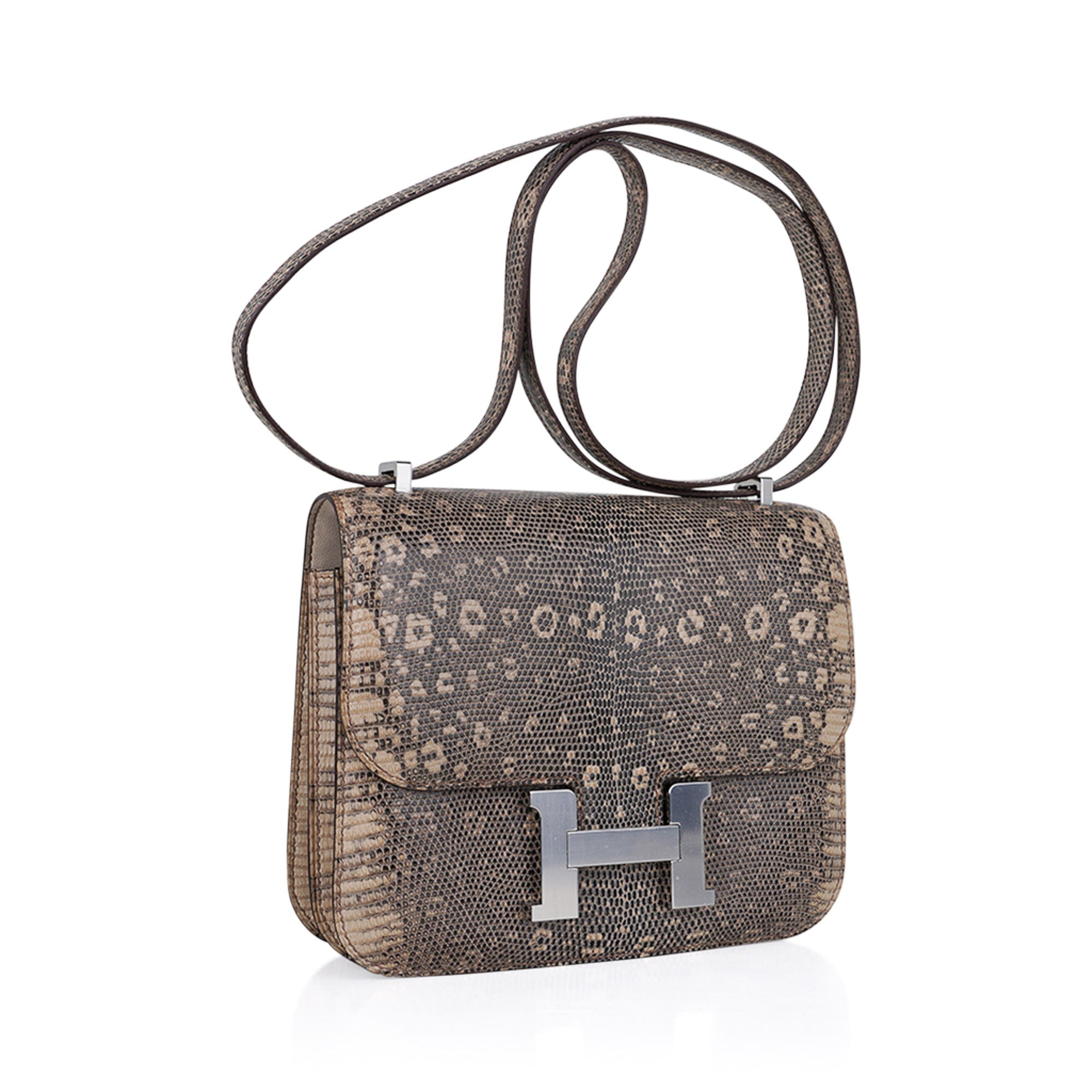 Hermes Constance 18 Desert Lizard Bag Palladium Hardware Limited Editi –  Mightychic