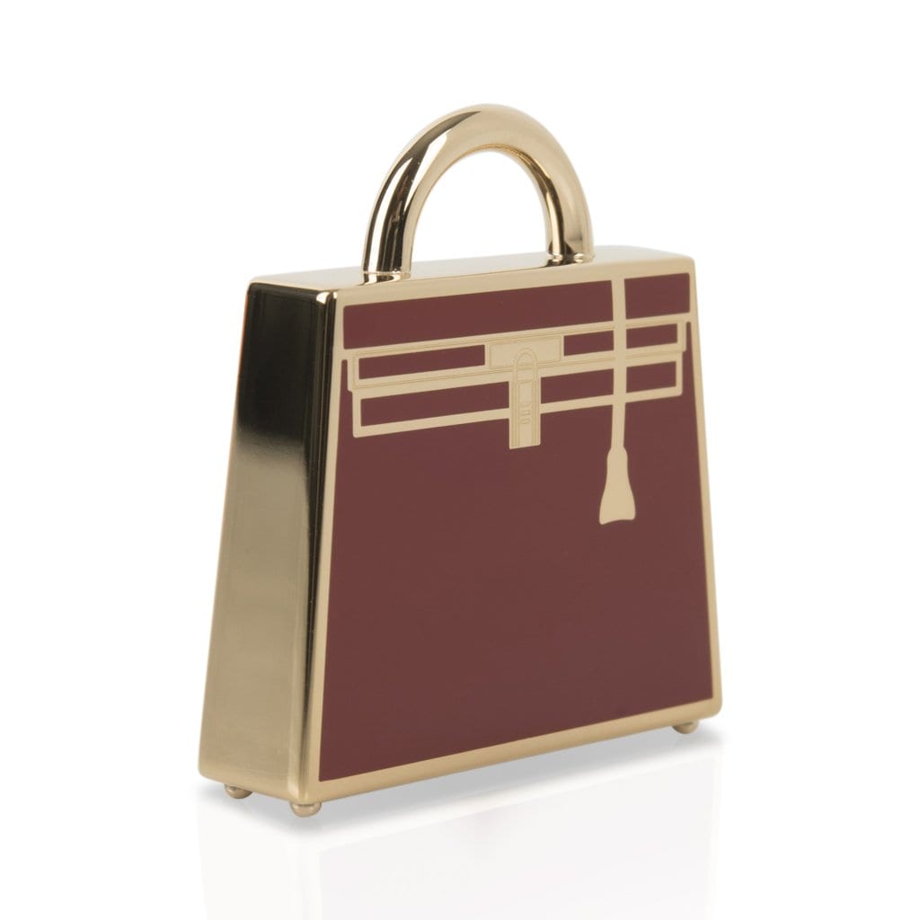 Hermès Curiosite Kelly Guilloche Charm - Gold Bag Accessories