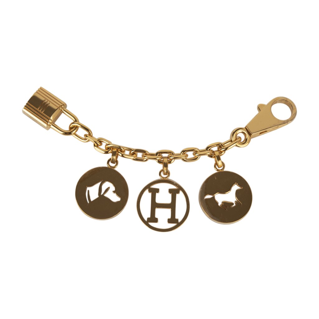Hermes Breloque Olga Bag Charm Gold Limited Edition New w/Box – Mightychic