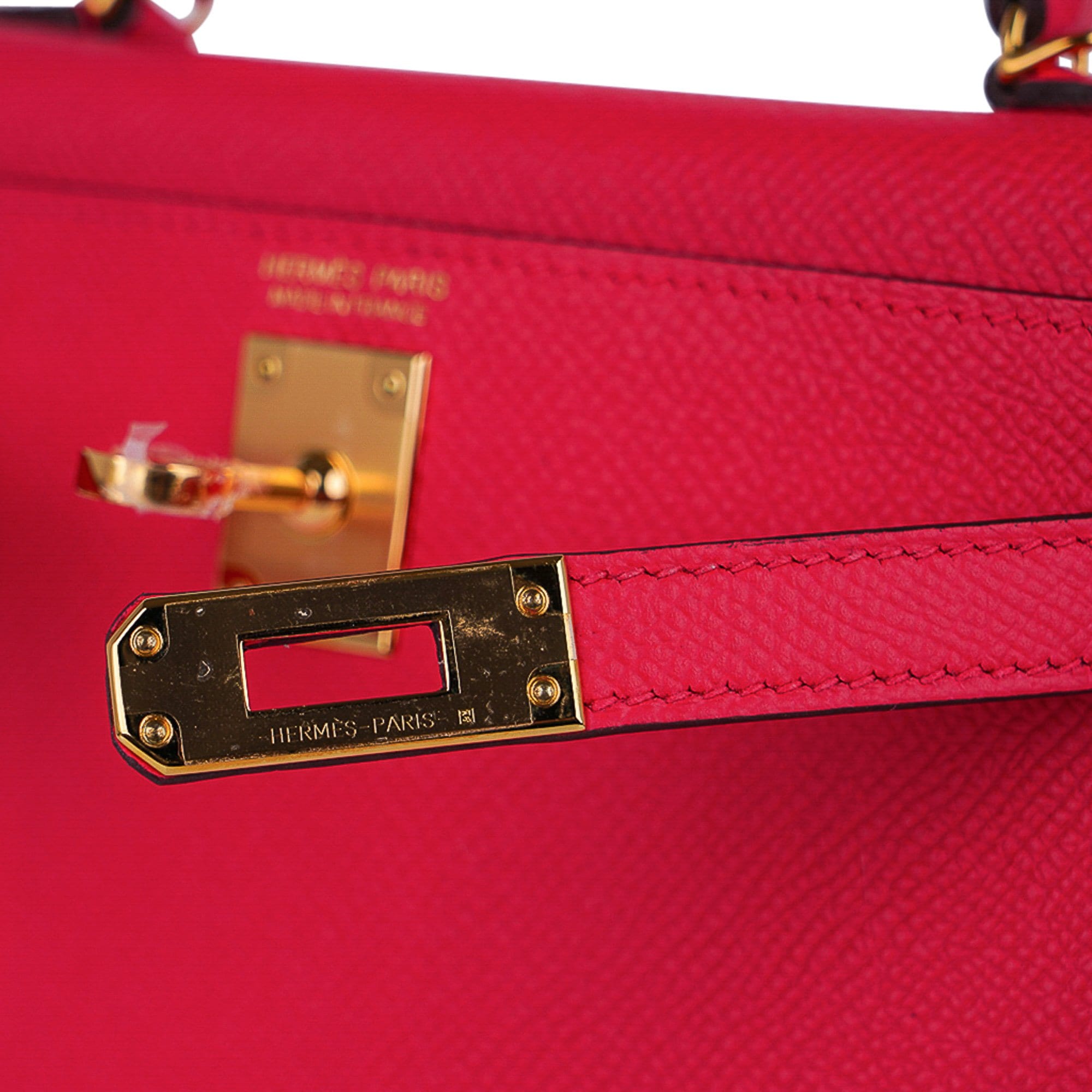 Hermes Kelly 28 Sellier Rose Extreme Pink Epsom Leather Gold