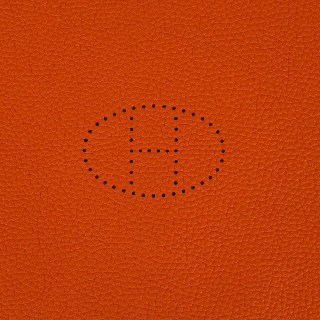 Hermès, an orange Clemence 'Mises et Relances' change tray, 2012