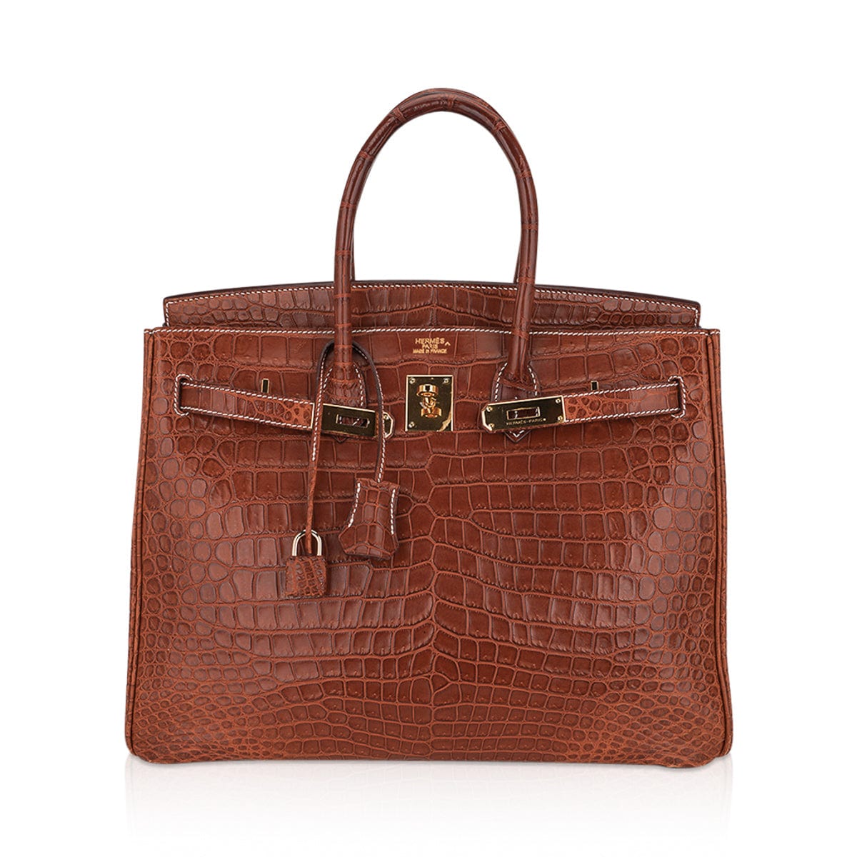 Hermès Birkin 35 Fauve Niloticus Crocodile Bag