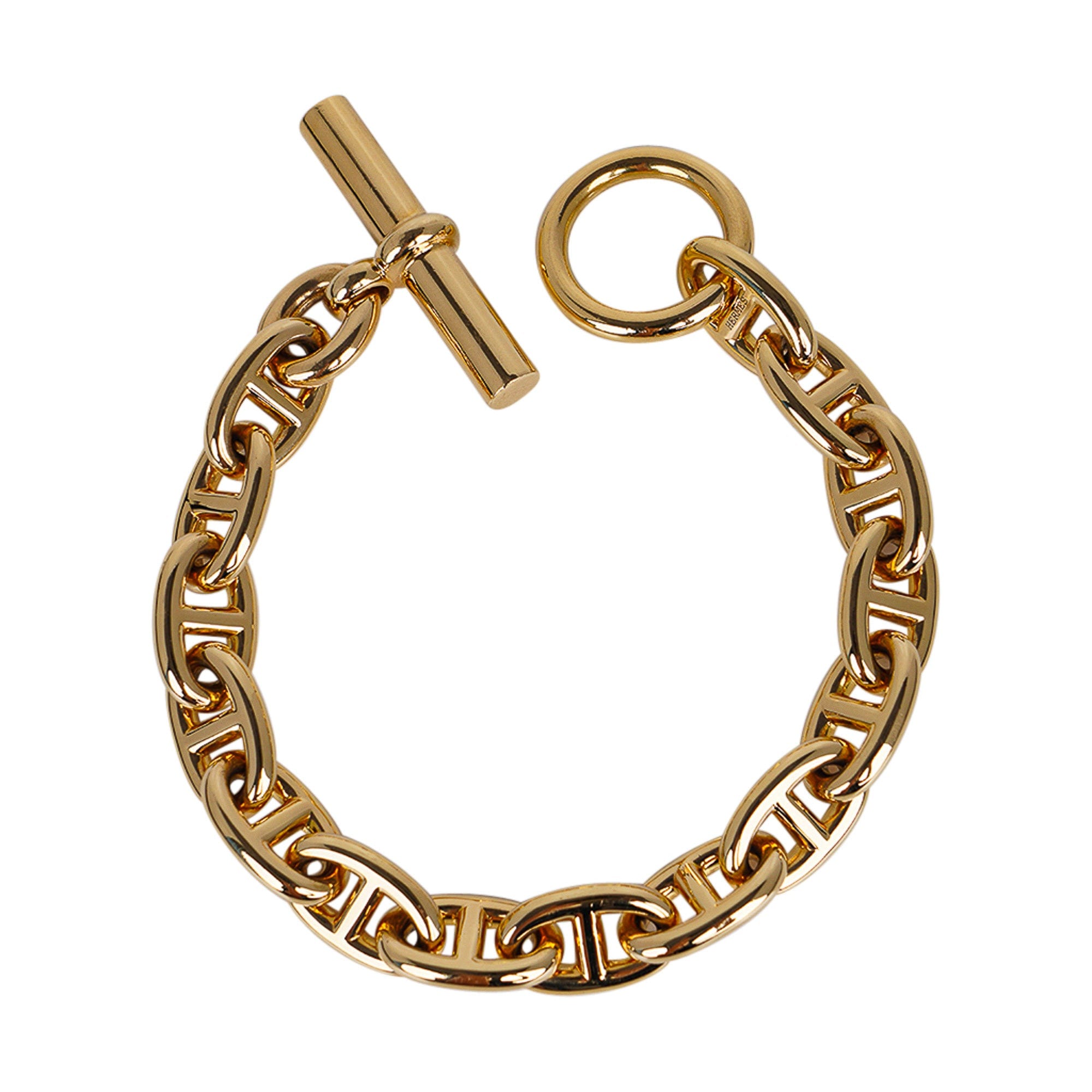 Hermès 18K Rose Gold Chaîne d'Ancre Bracelet GM