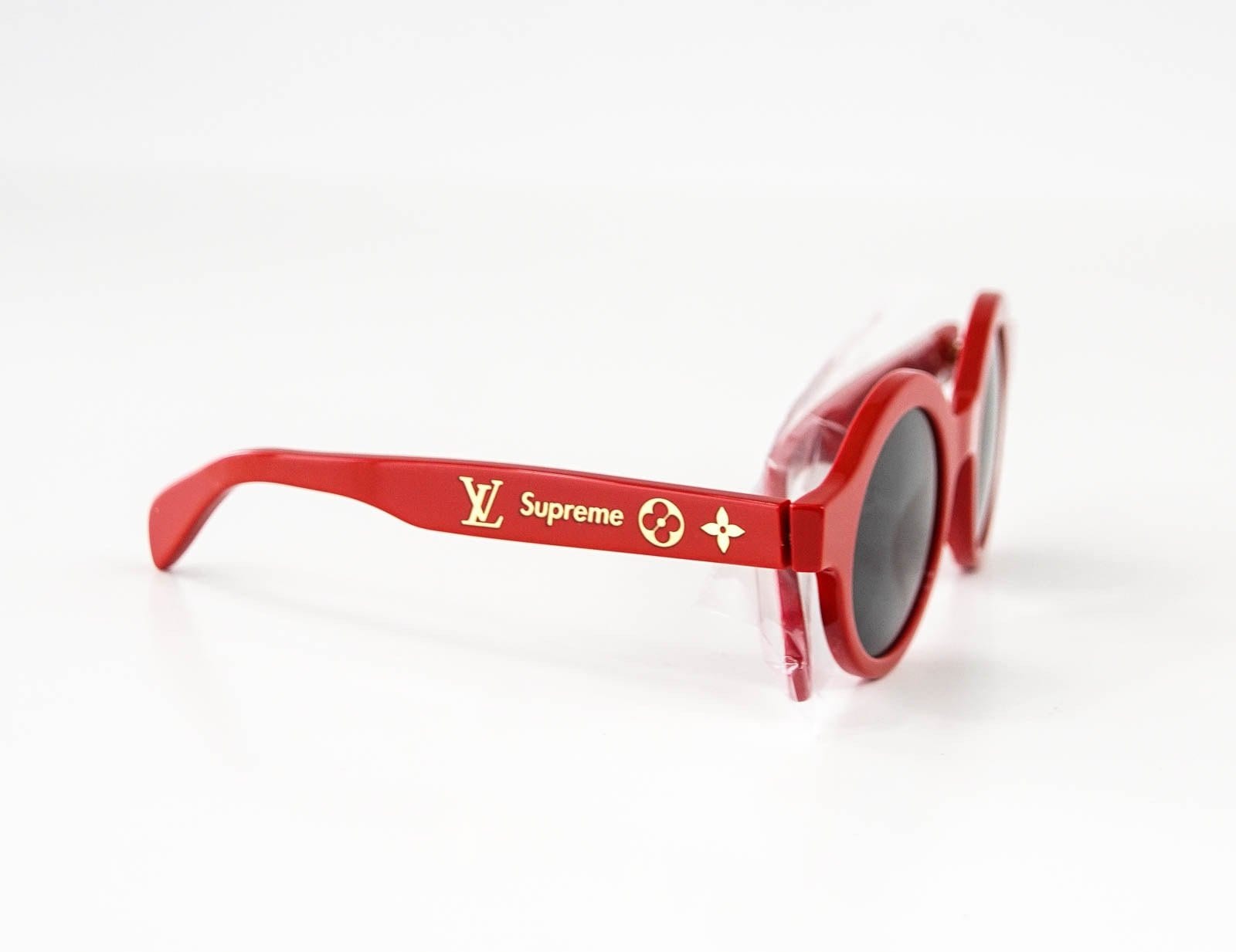 red louis vuitton glasses