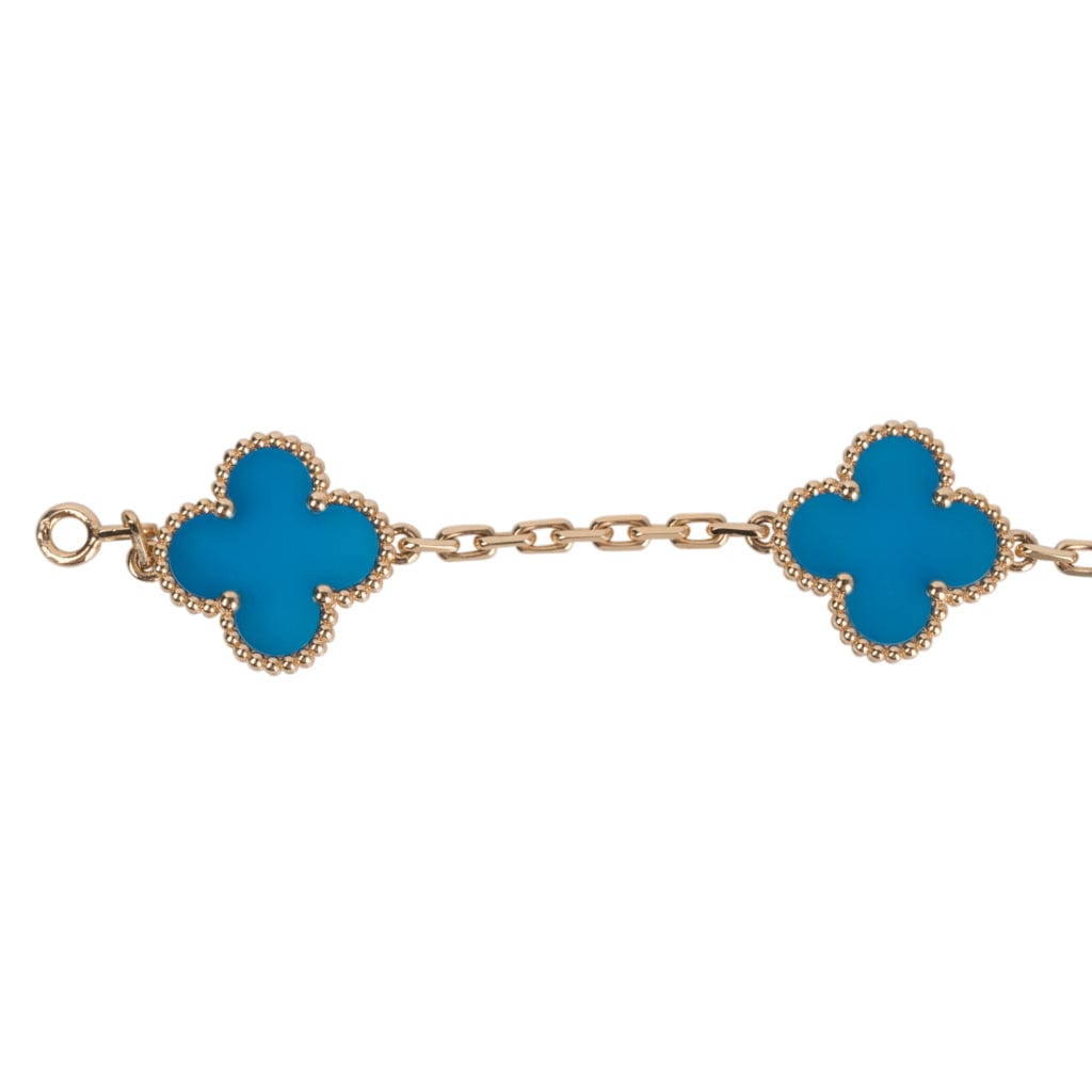 Vintage Alhambra bracelet by Van Cleef & Arpels. Gold hardware