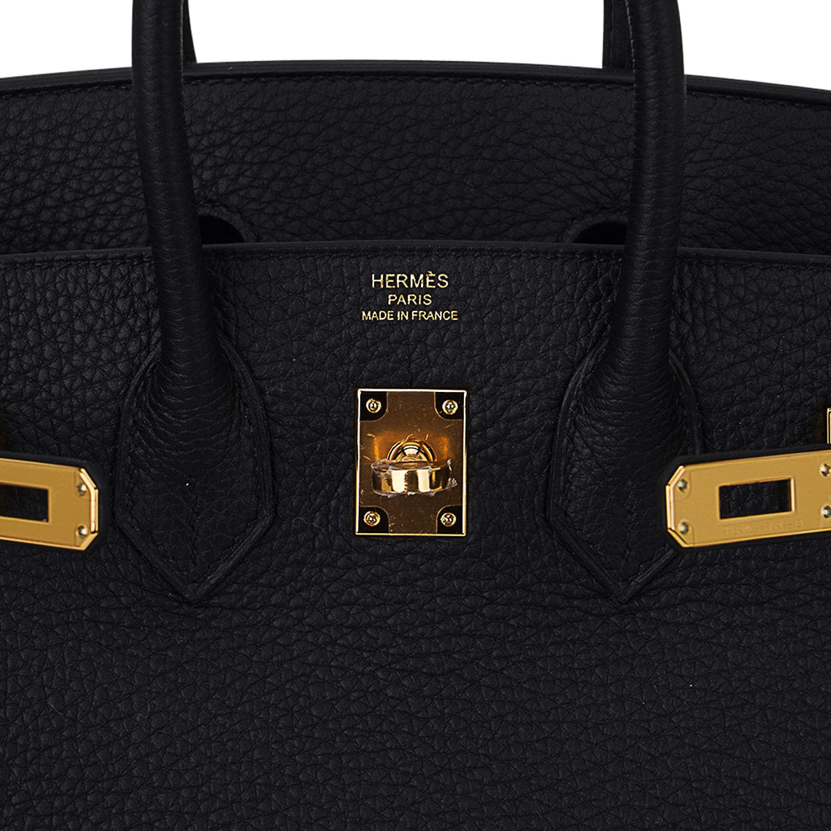 Hermes Birkin 25 Bag Black Togo Leather with Gold Hardware