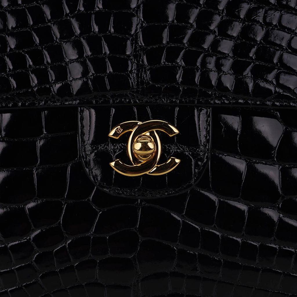 chanel bag with black hardware cloth