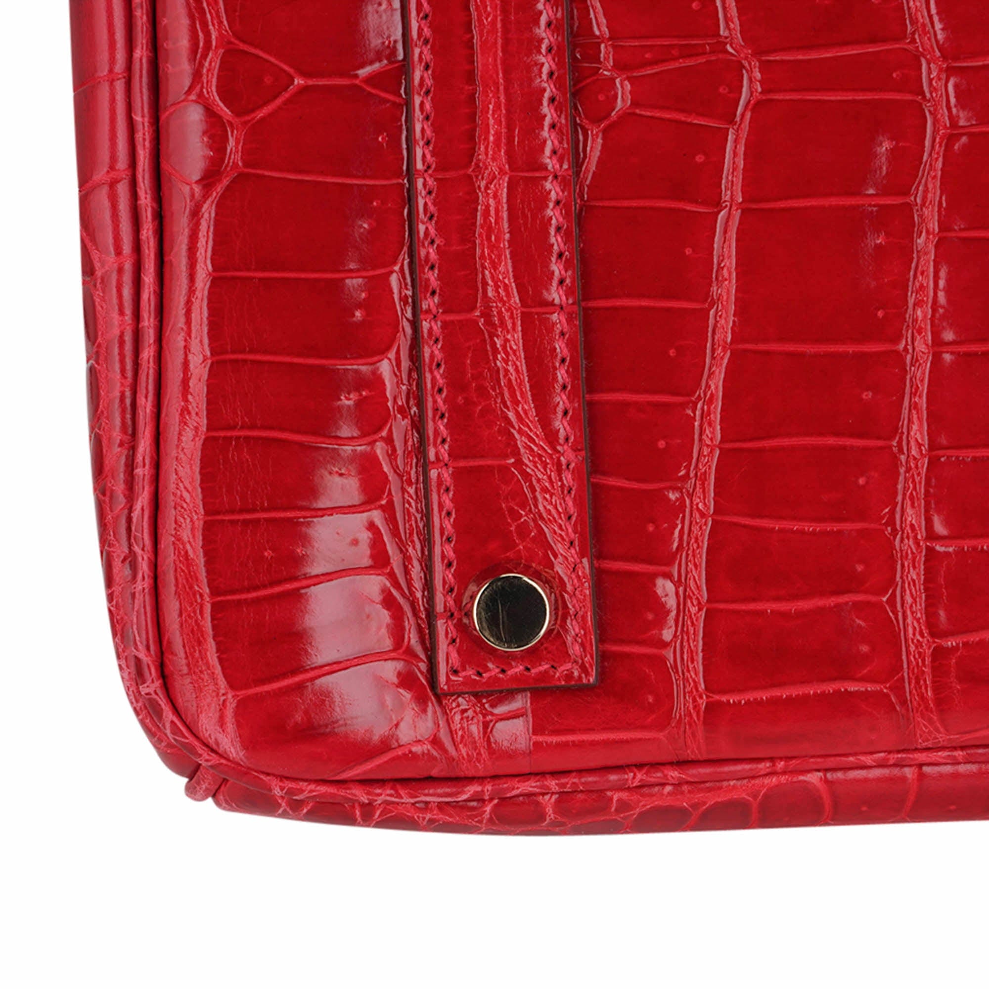 Hermès Red Birkin 35 with Gold Hardware