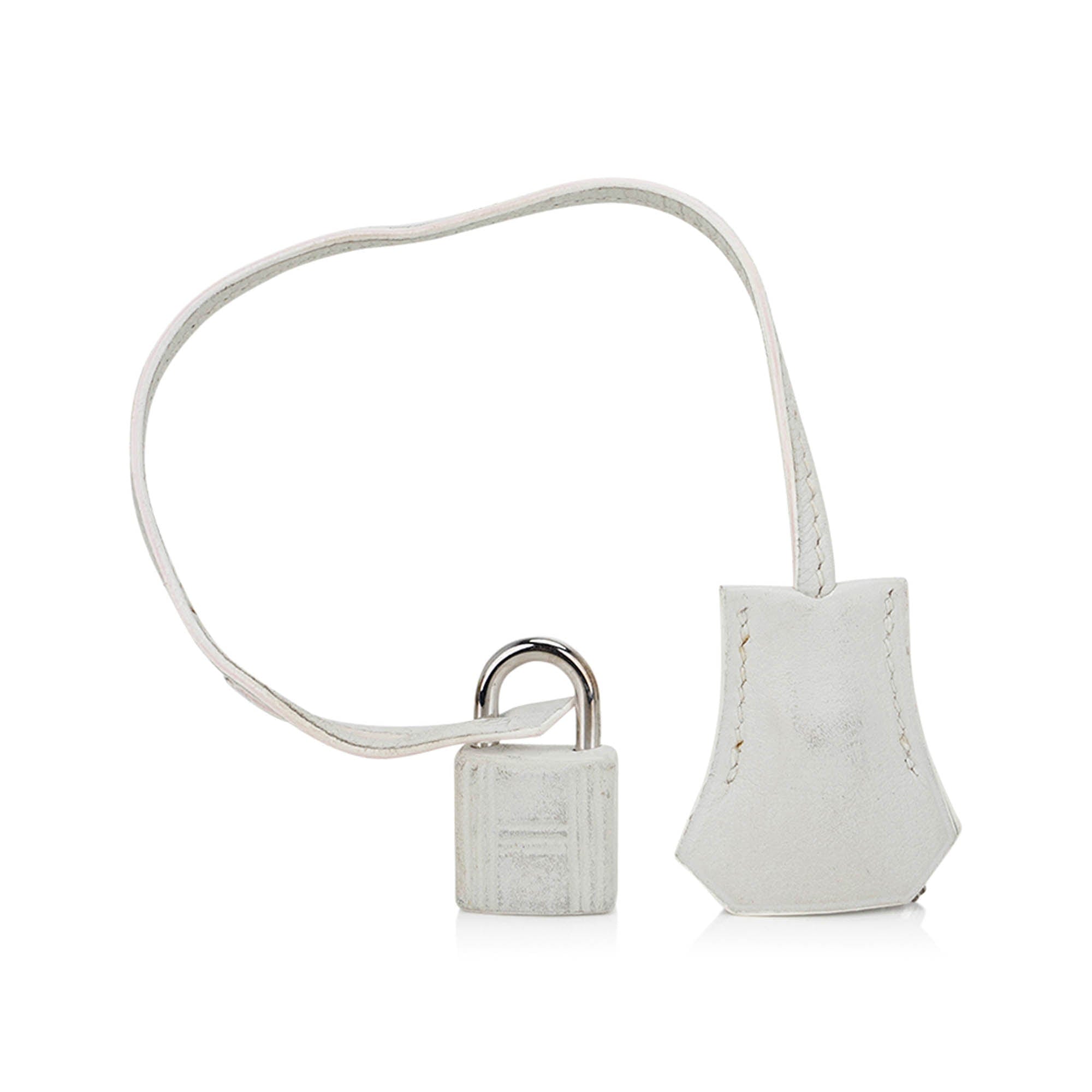 Hermes Birkin 35 Bag Toile White Swift Leather with Palladium Hardware