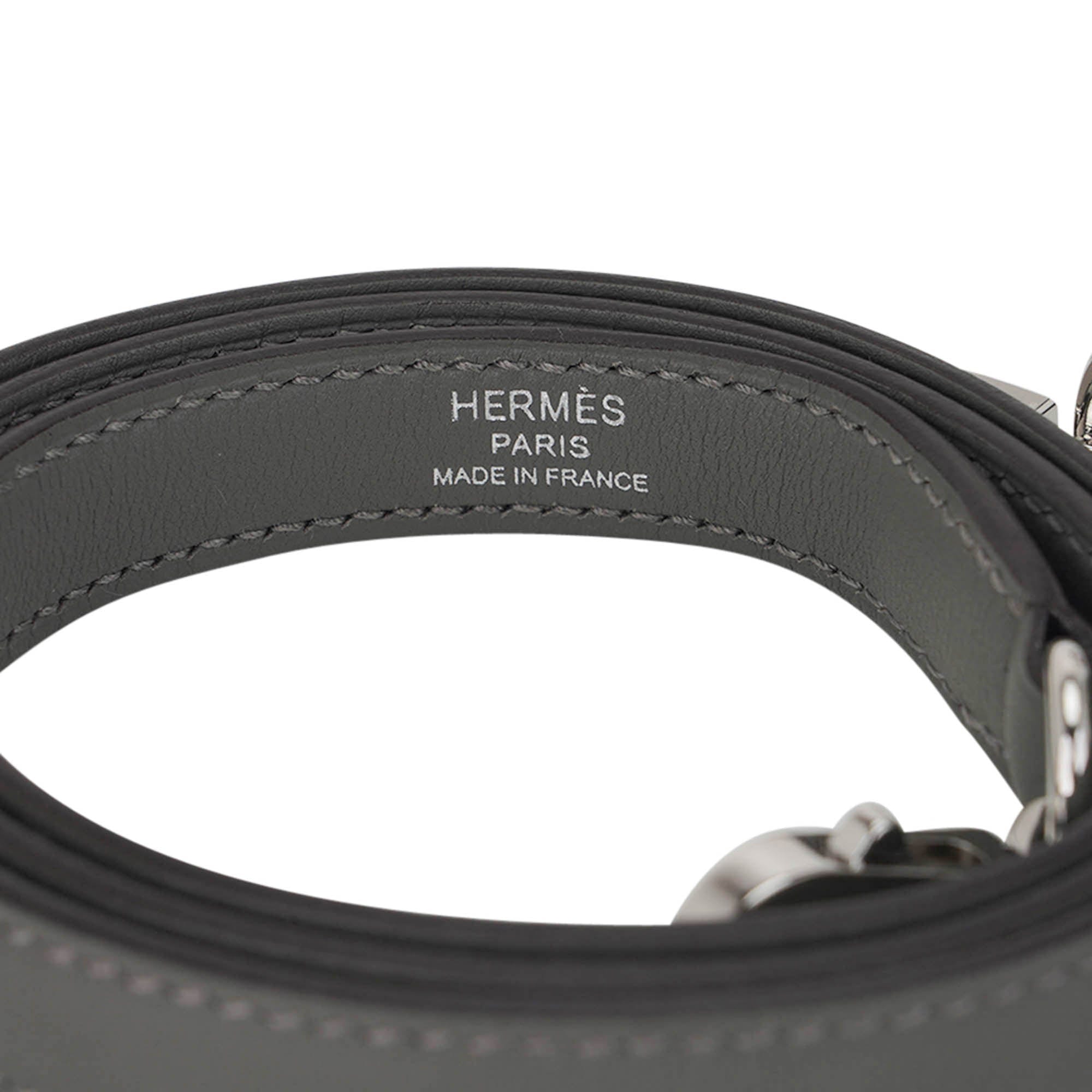 Hermes Padded Kelly 25 Limited Edition Bag Gris Meyer Palladium Hardware