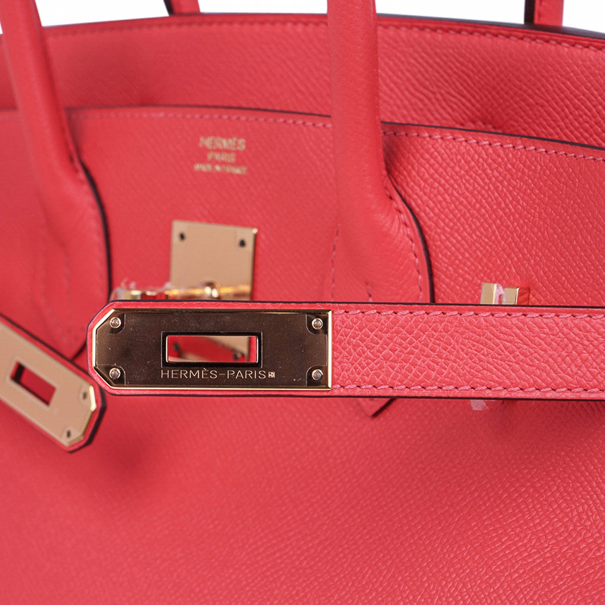 Hermes Birkin 30 Rose Jaipur Bag Epsom Leather Gold Hardware