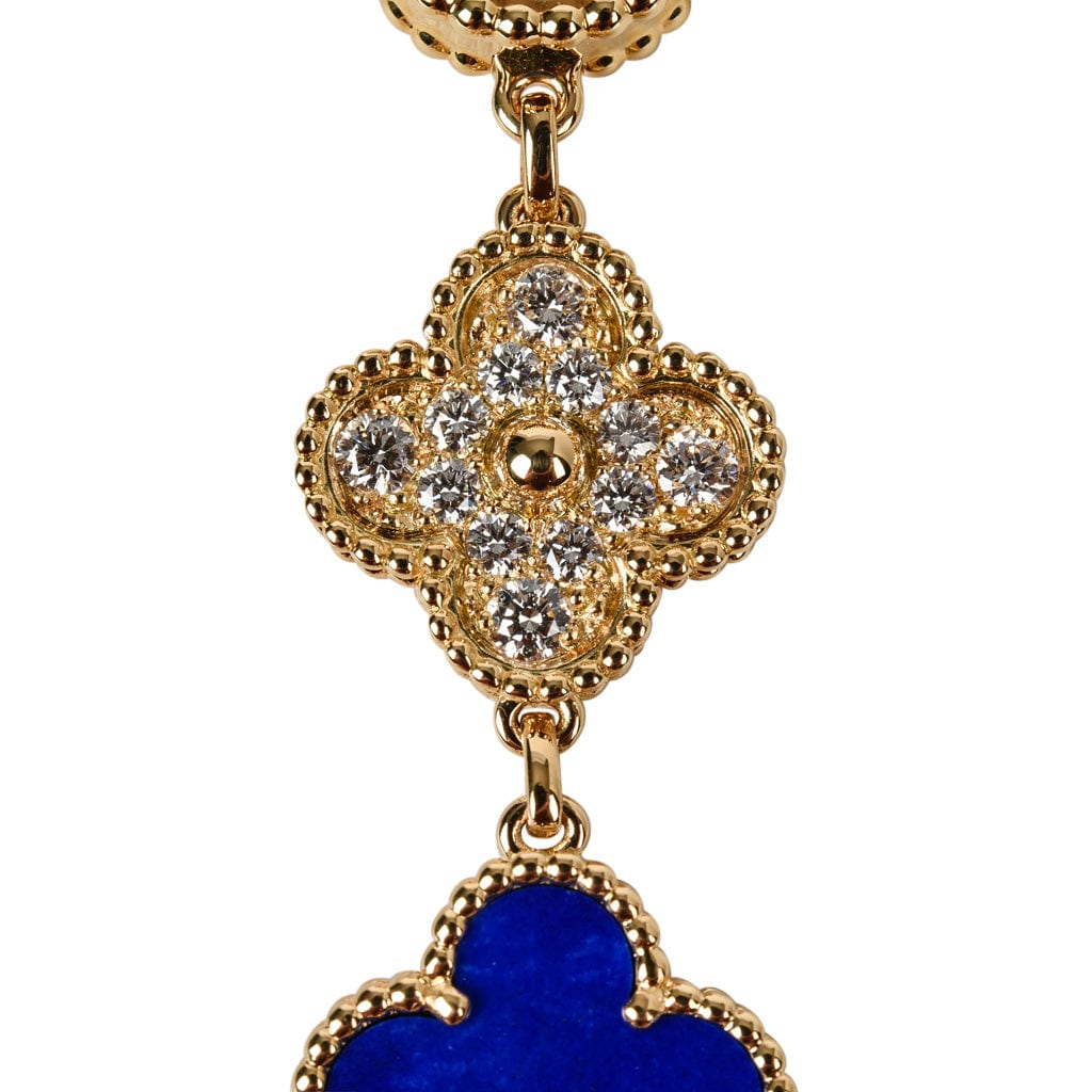 Van Cleef & Arpels Lapis Lazuli / Diamond Sweet Alhambra Watch Limited Edition