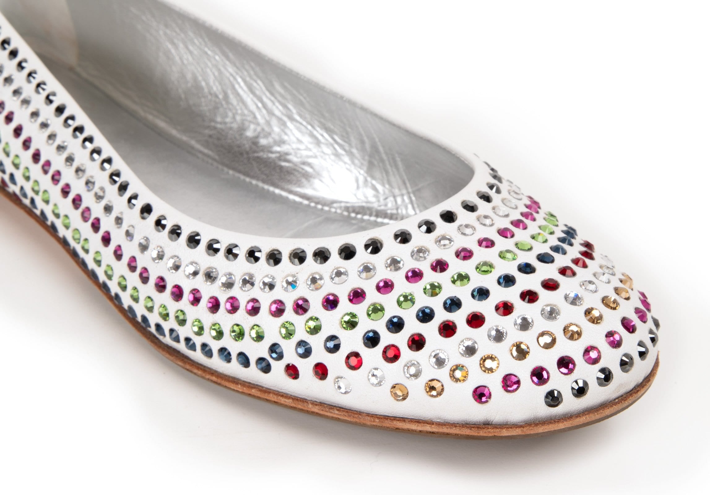 Giuseppe Zanotti Shoe Ballet Flat w/ Colourful Diamantes 39 / 9 - mightychic