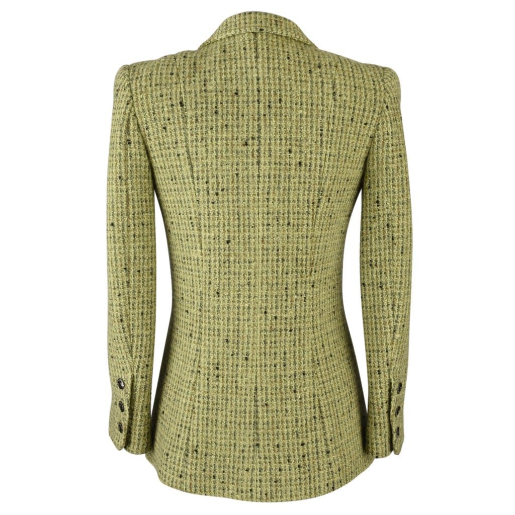 Chanel 97A Jacket Spring Green Tweed 34 / 4