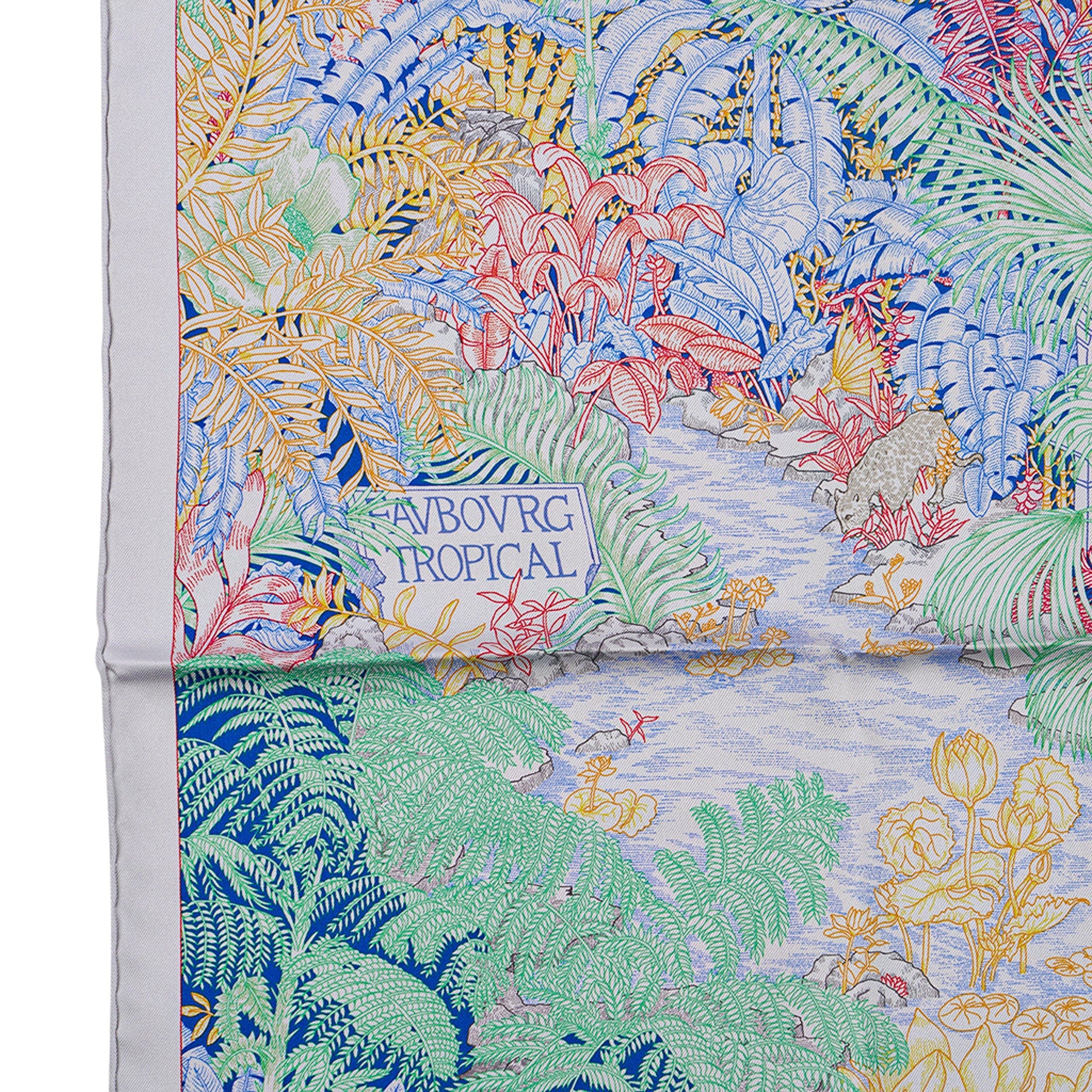 Hermes Milan Faubourg Tropical Twill Scarf