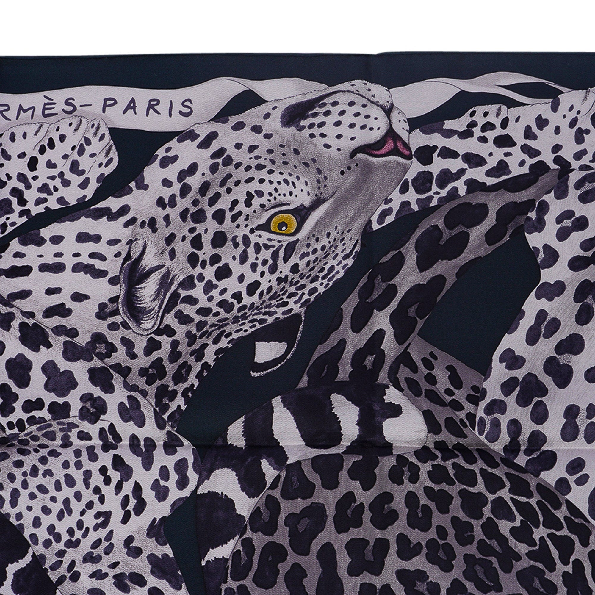 Hermes Silk Scarf 90 Lazy Leopardesses Potiron/ Brun/ Miel – Mightychic