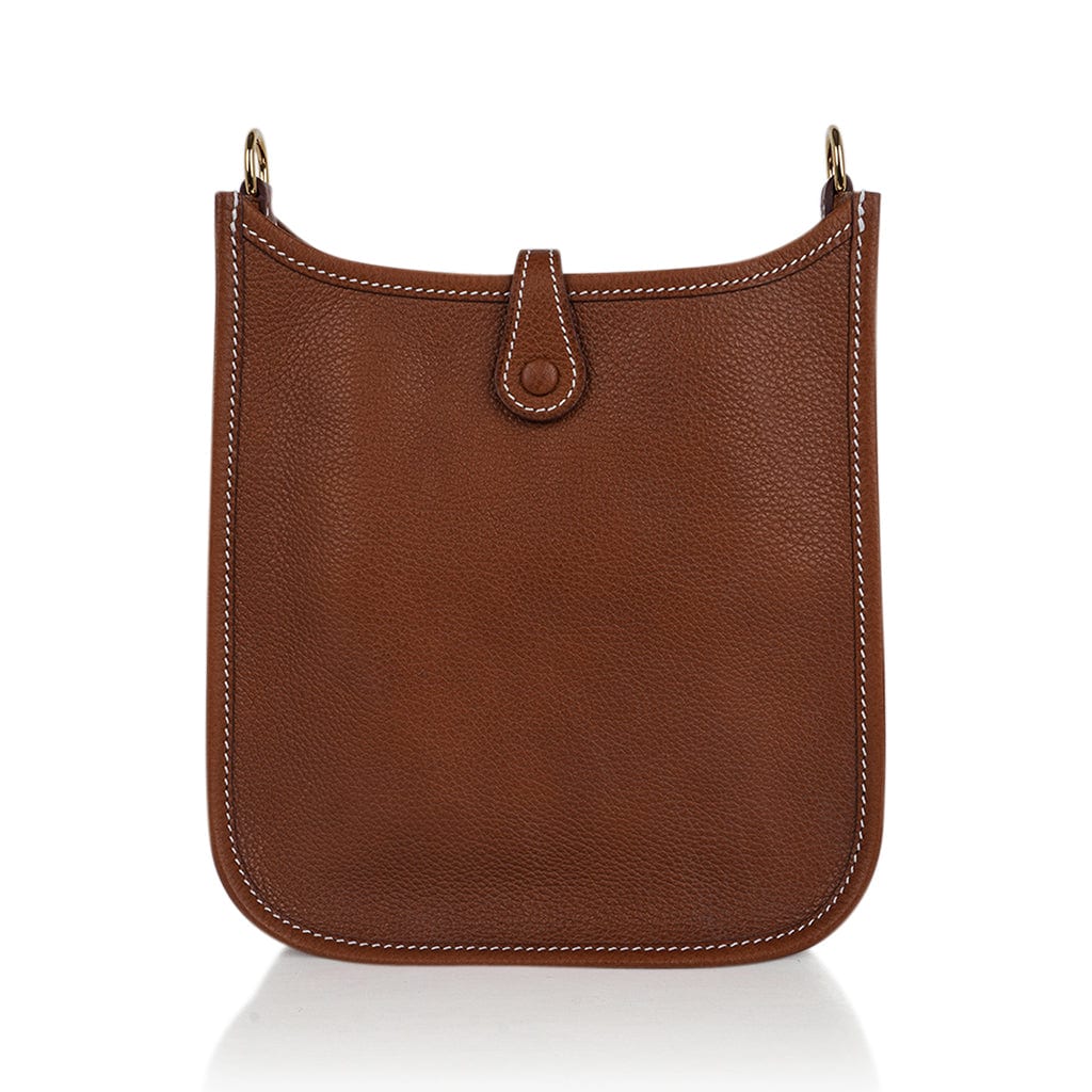 Hermes Evelyn Crossbody Bag Brown Leather