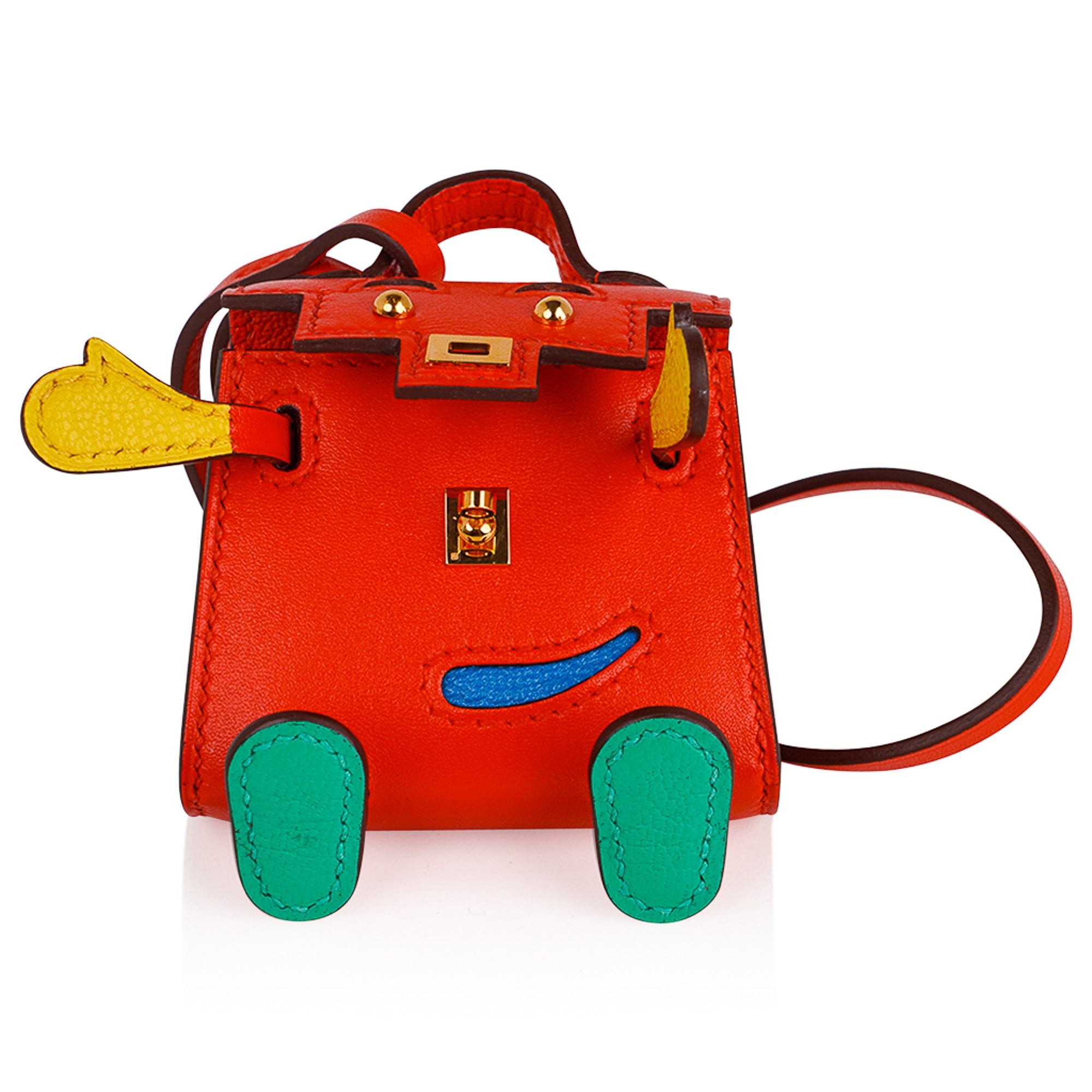 Hermes Limited Edition Quelle Idole Doll Bag Charm in Sable, Mushroom, –  Mightychic