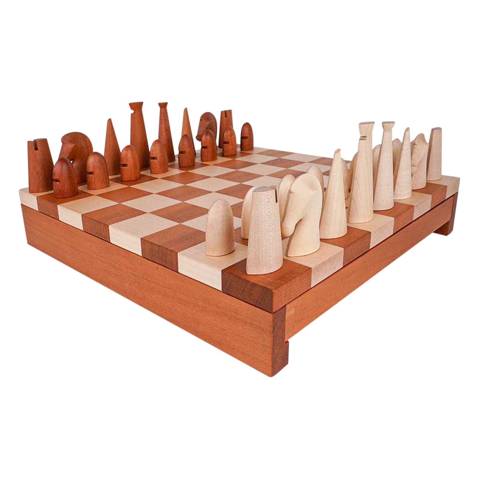 Hermes Samarcande Chess Set Sycamore Mahogany Lambskin Drawers New w/ –  Mightychic