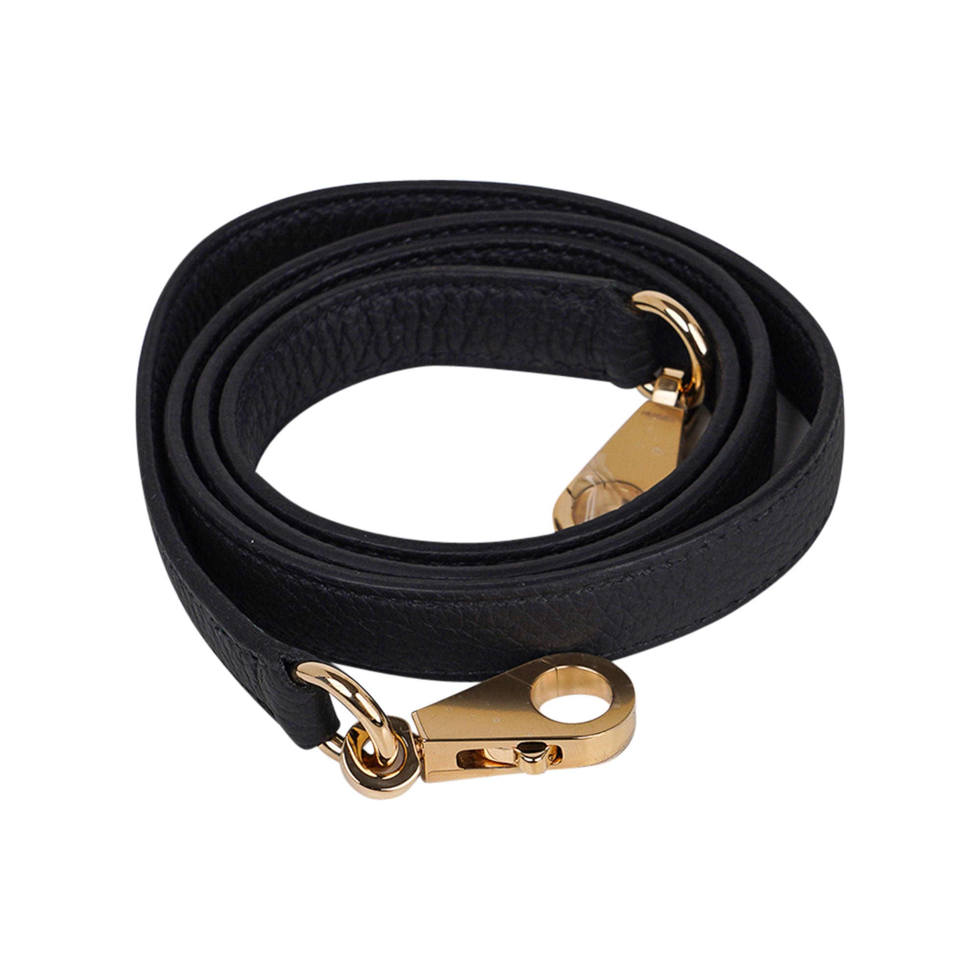Hermès Kelly 25 Retourne Touch Black Lizard & Togo Gold Hardware