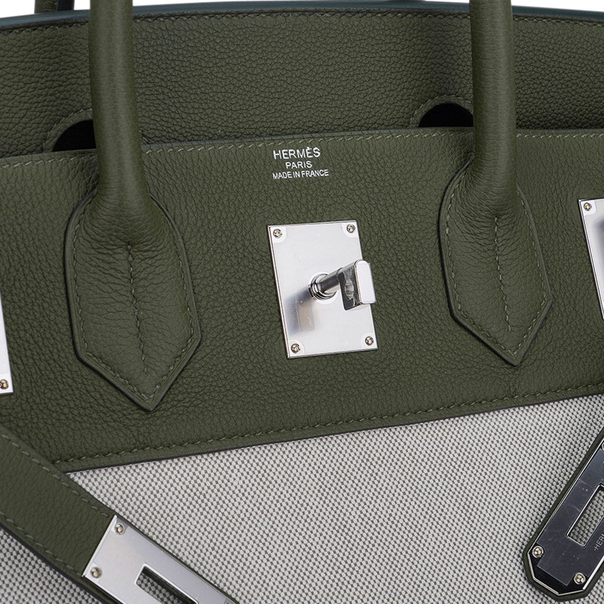 Hermes Birkin Bag in Vert Olive green Togo Leather, 35 cm size