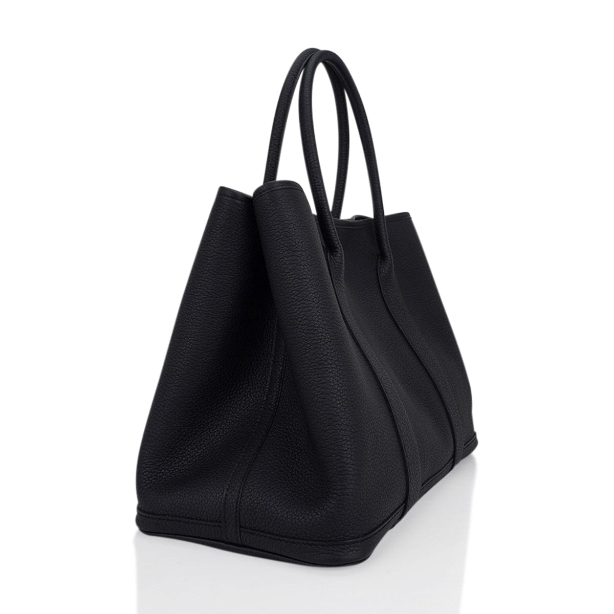 Hermès Garden Party Gris Asphalte Negonda 36 PM Palladium Hardware, 2018, Grey Womens Handbag