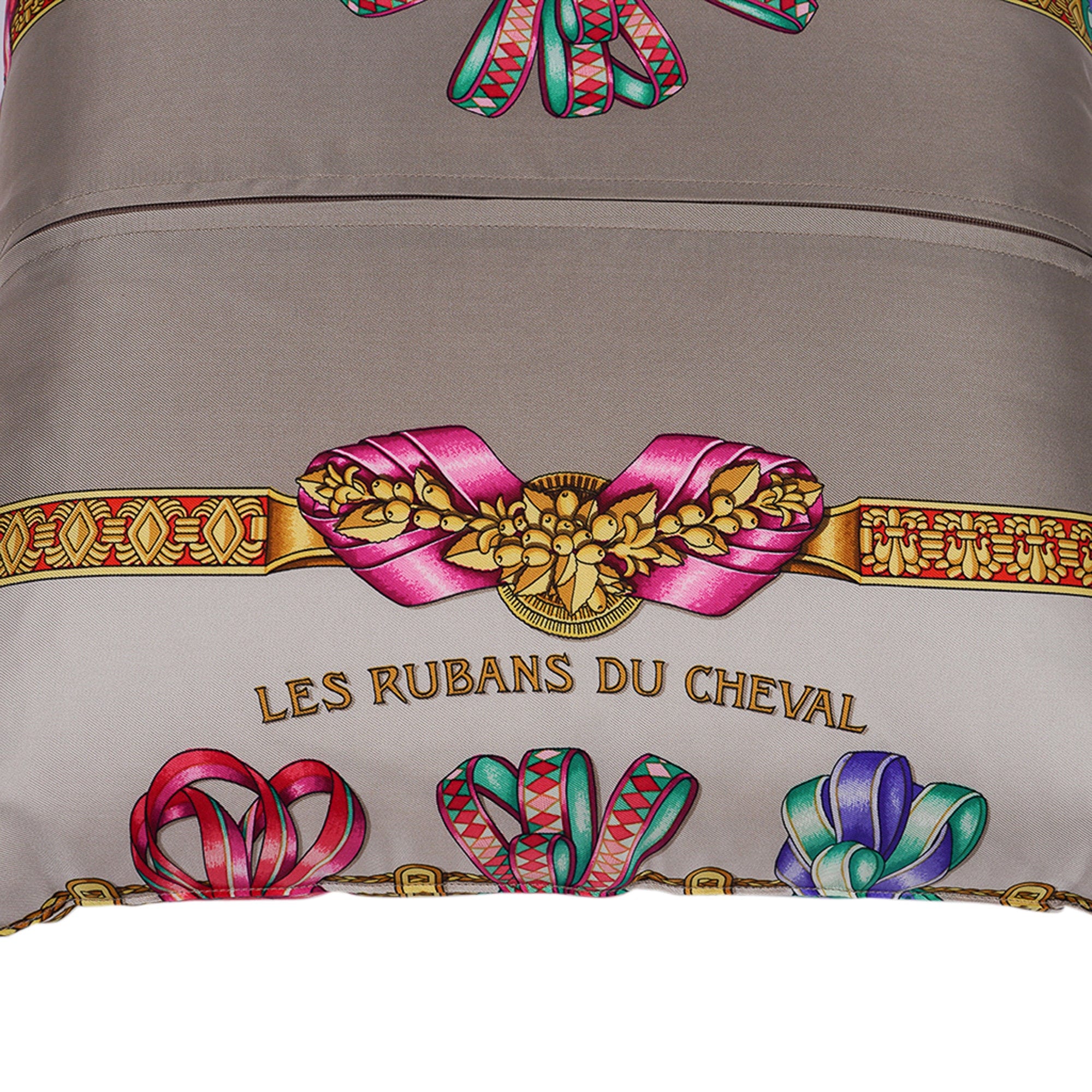 Vintage Hermes Fleurs D'Indiennes Hermès Silk Scarf Pillow