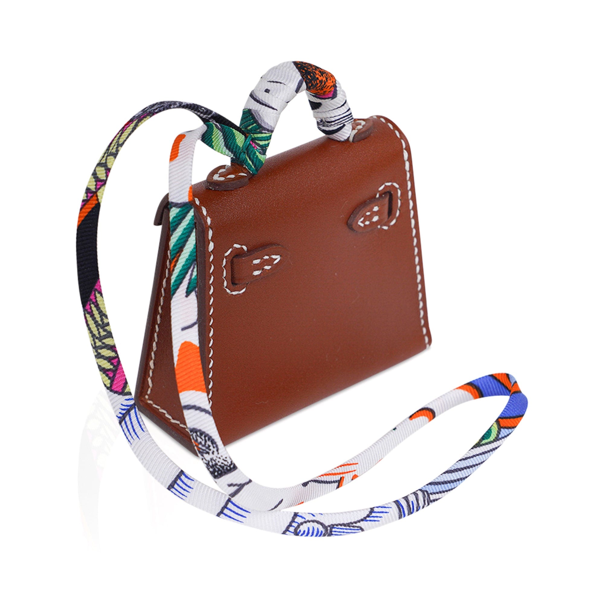 Hermès Kelly Tadelakt Micro Mini Twilly Bag Charm