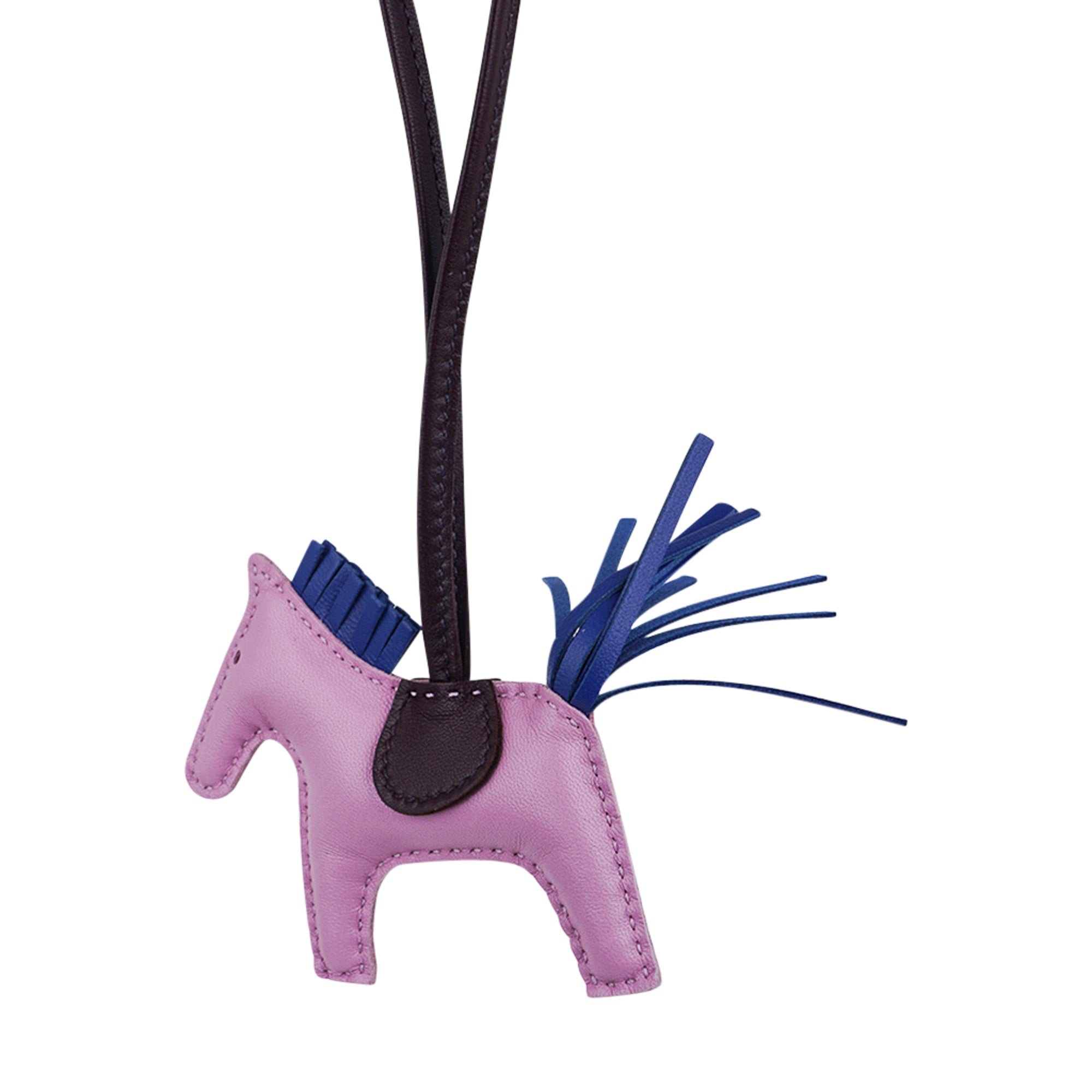 HermesRodeo PM Bag Charm Rouge Sellier/ Craie/ Violet – Mightychic