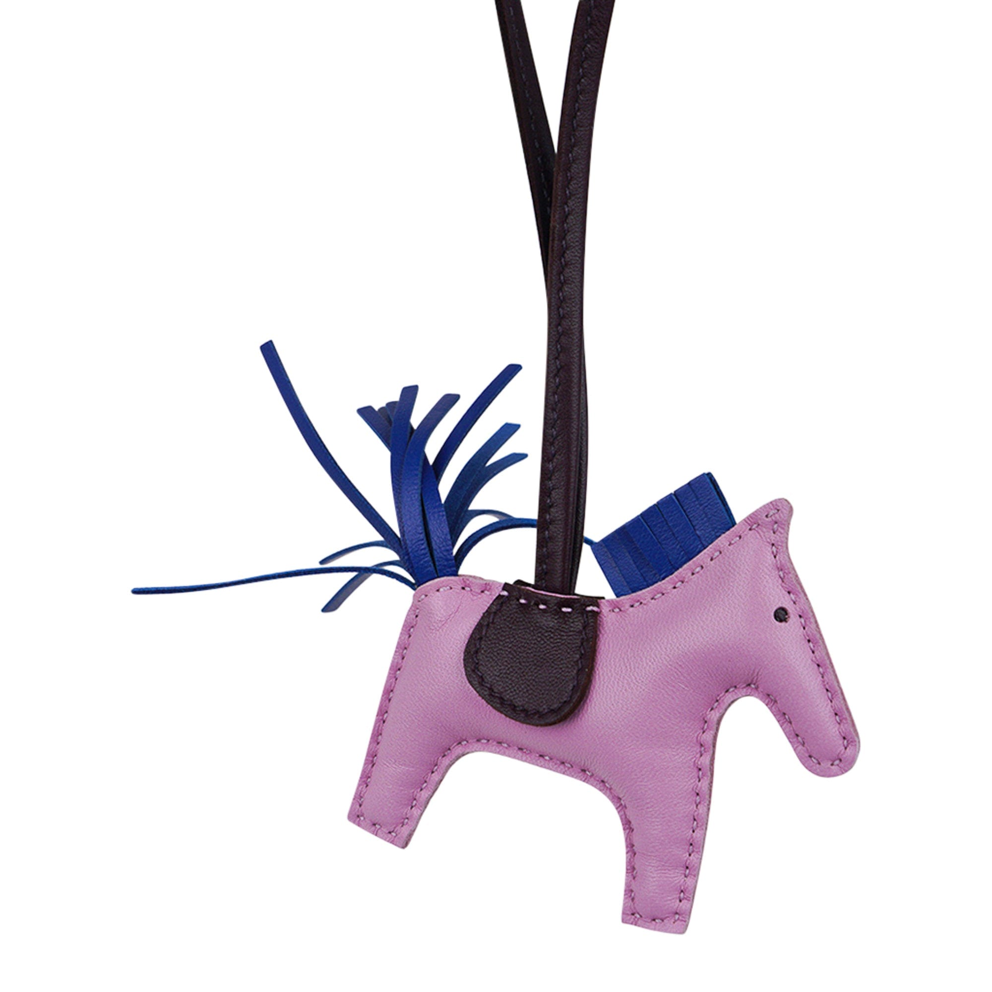HERMES Milo Lambskin Grigri Rodeo Pegase Horse Bag Charm PM Rouge Sellier  Mauve Sylvestre Bleu Saphir 826622